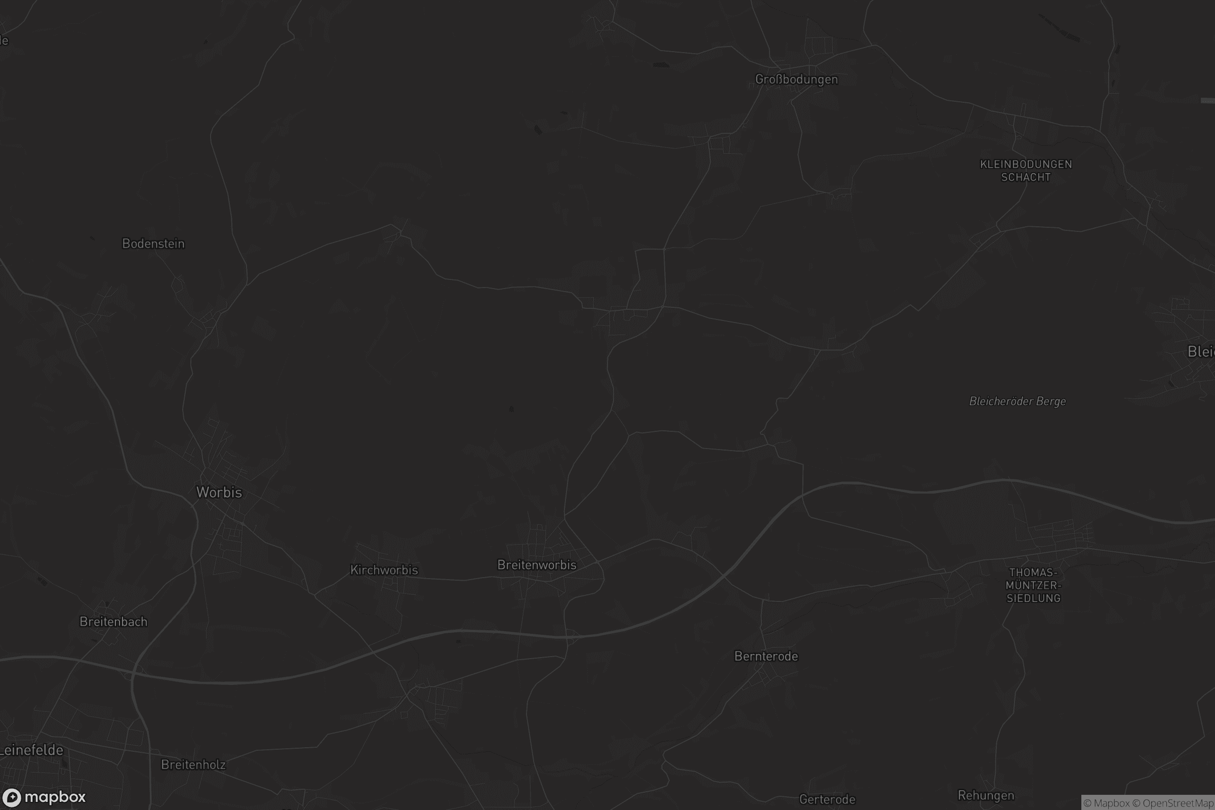 Karte von Eichsfeld-Wipperaue