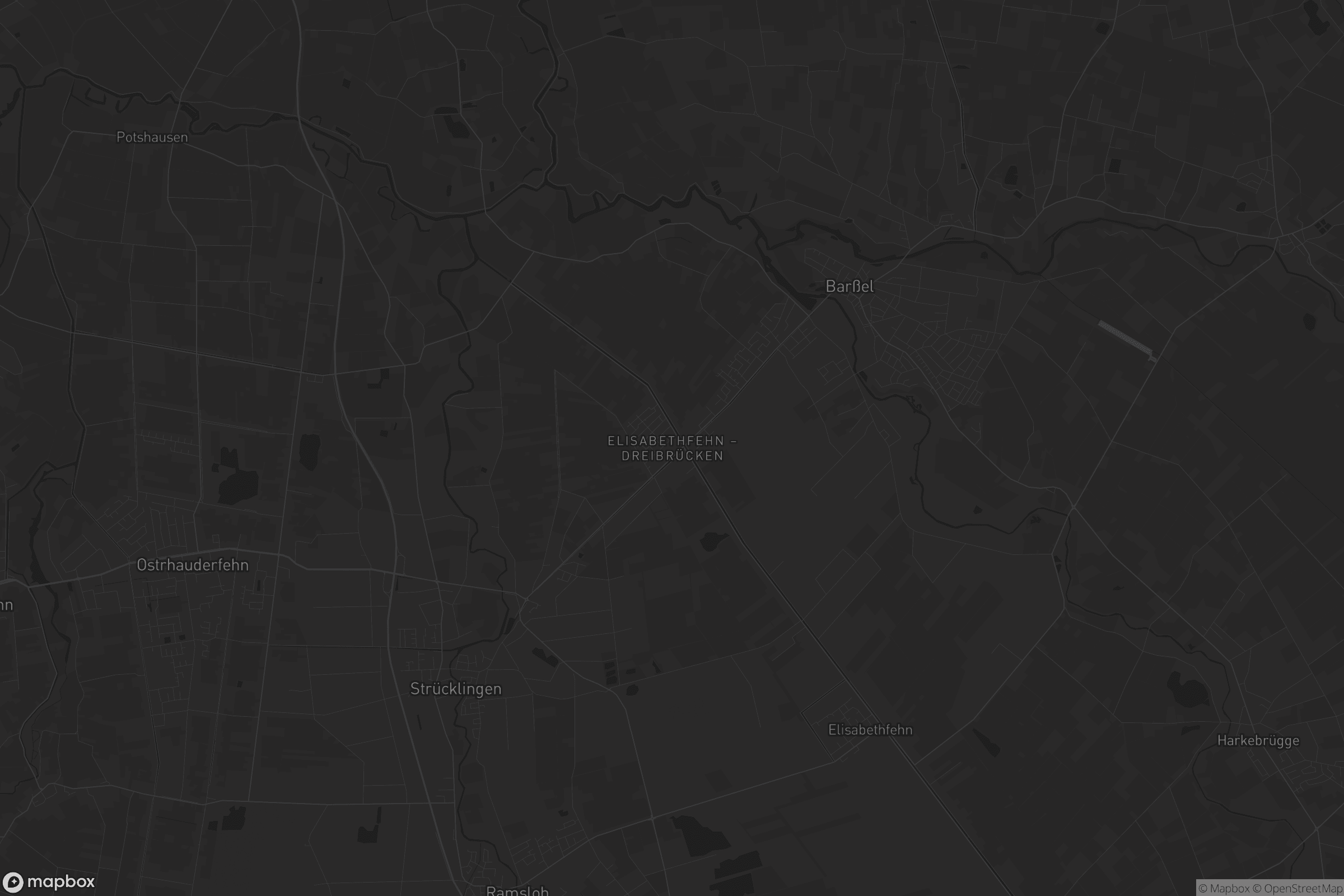 Karte von Elisabethfehn - Dreibrücken