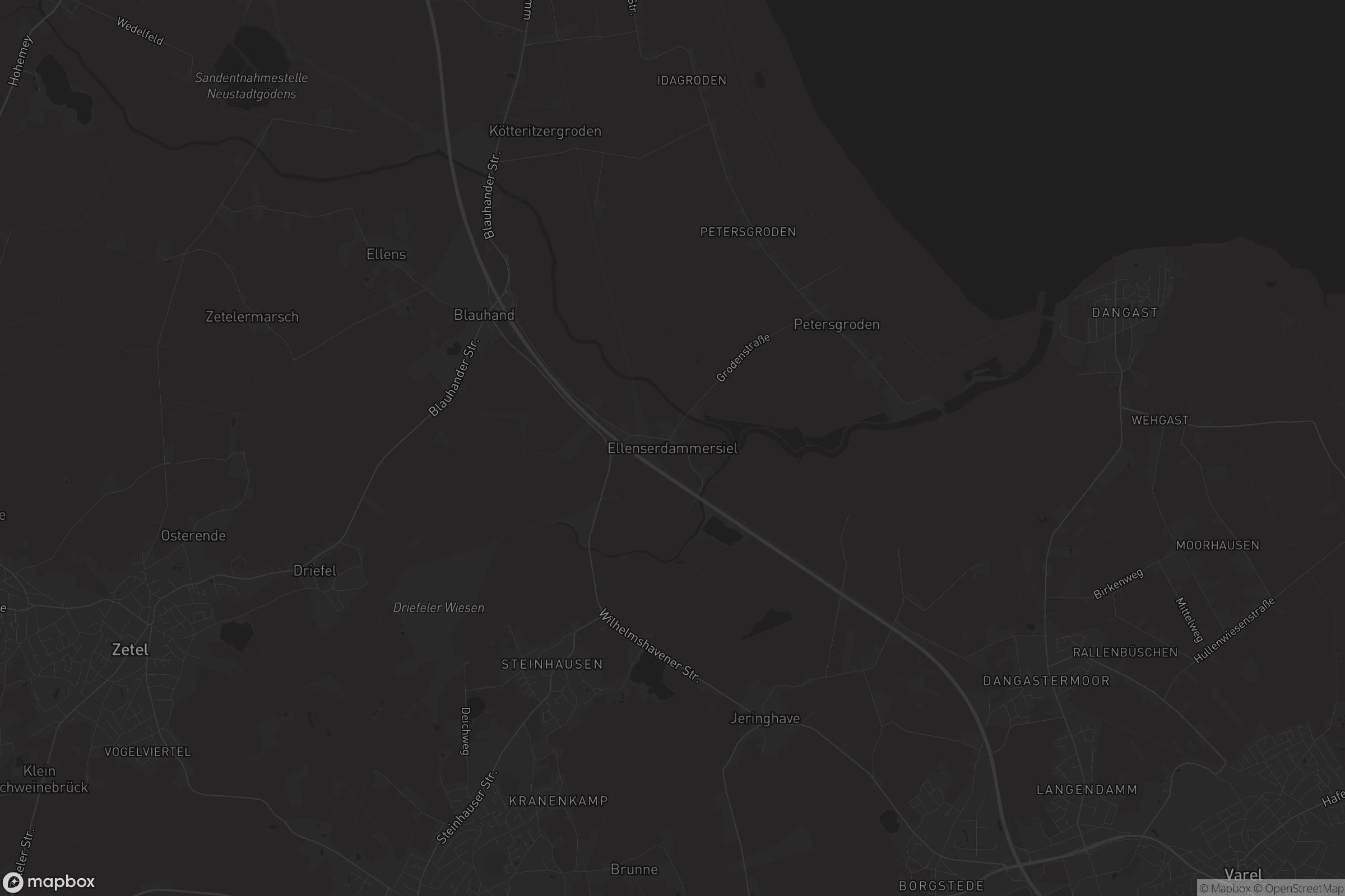 Karte von Ellenserdammersiel