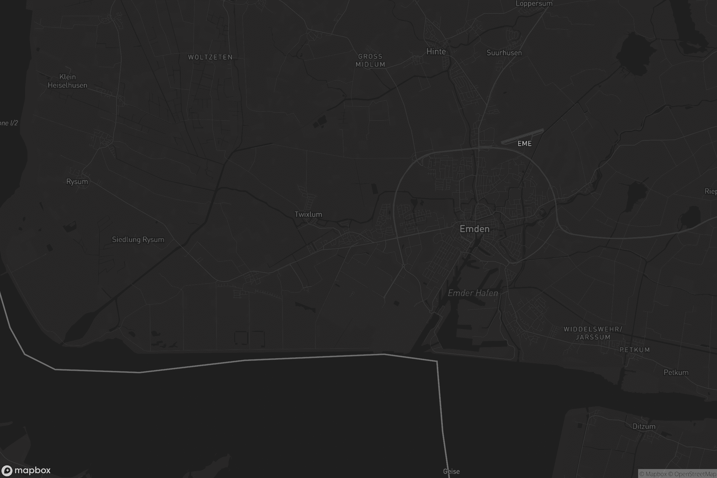 Karte von Emden