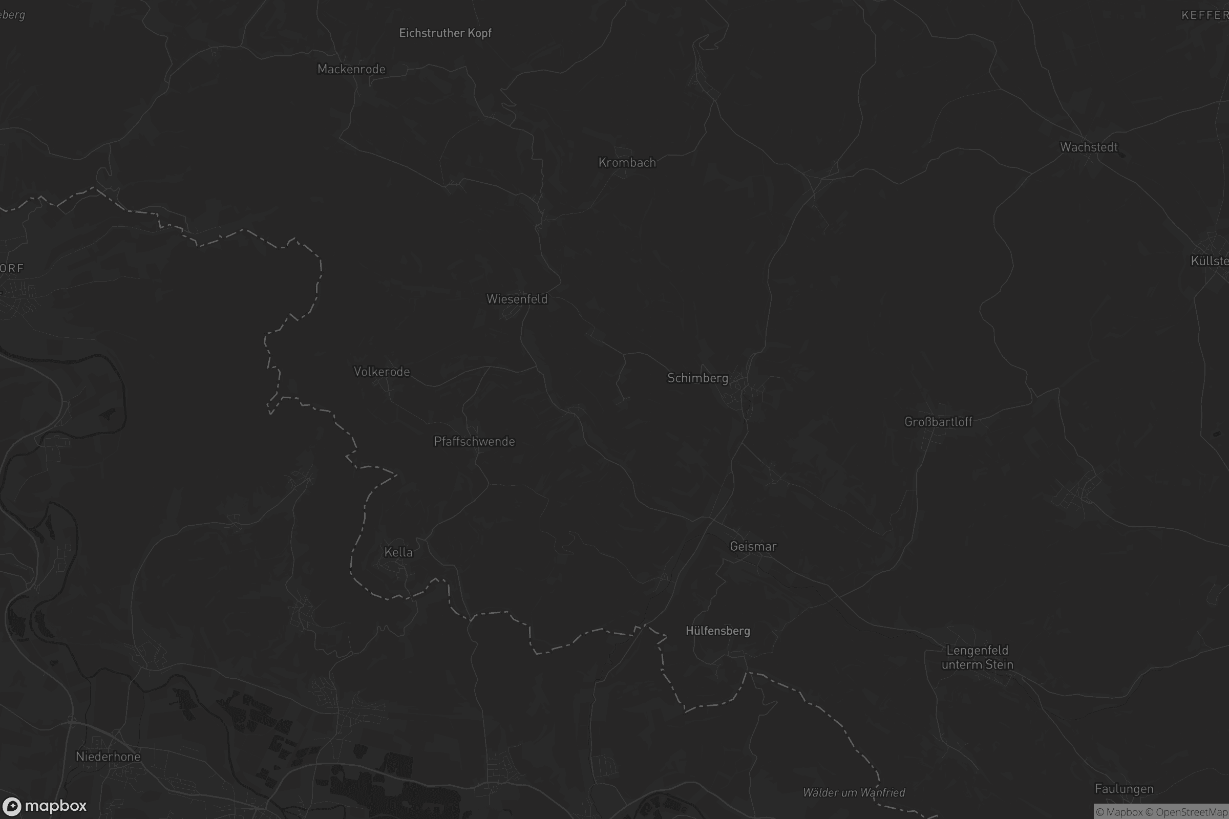 Karte von Ershausen/Geismar