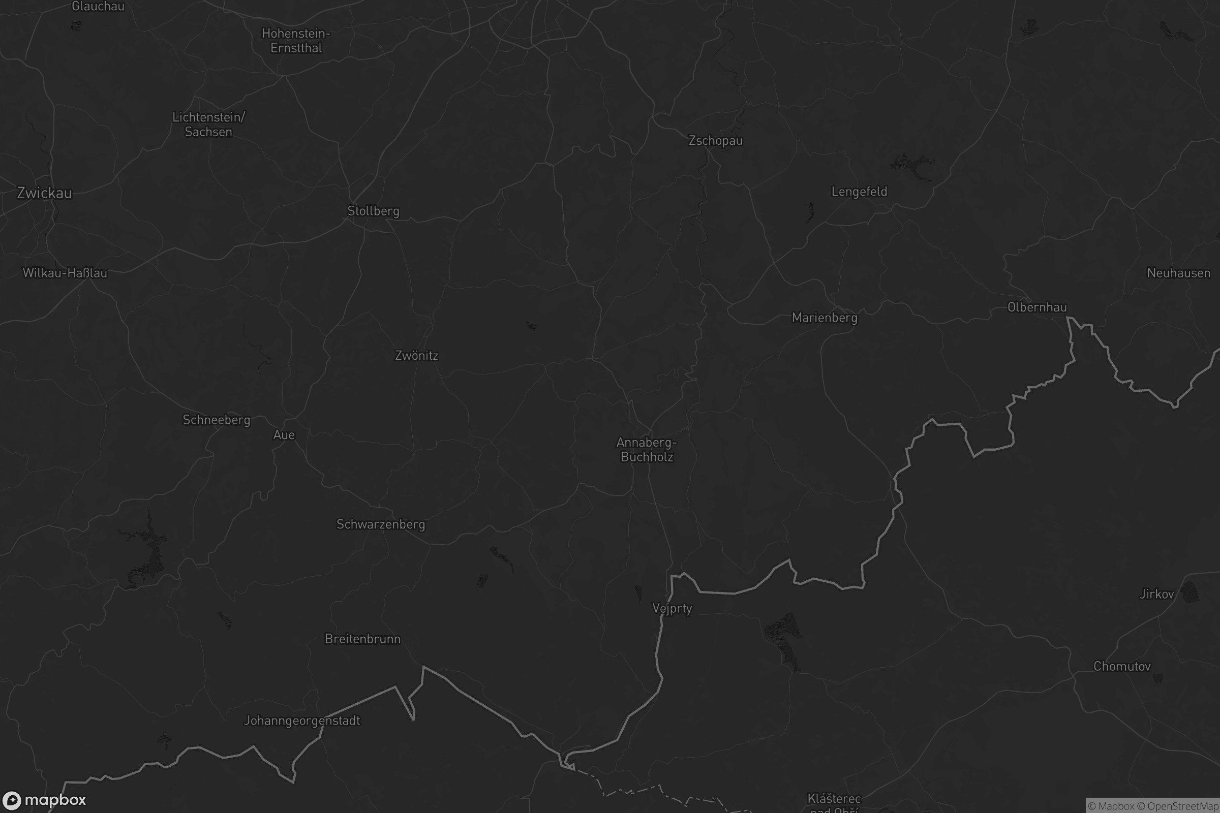 Karte von Erzgebirgskreis