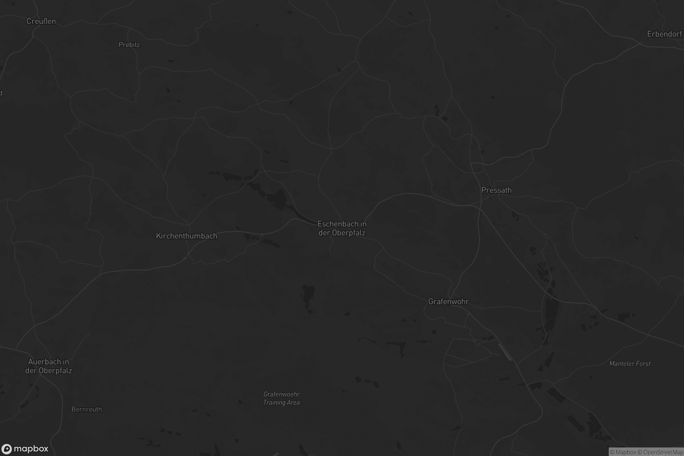 Karte von Eschenbach in der Oberpfalz