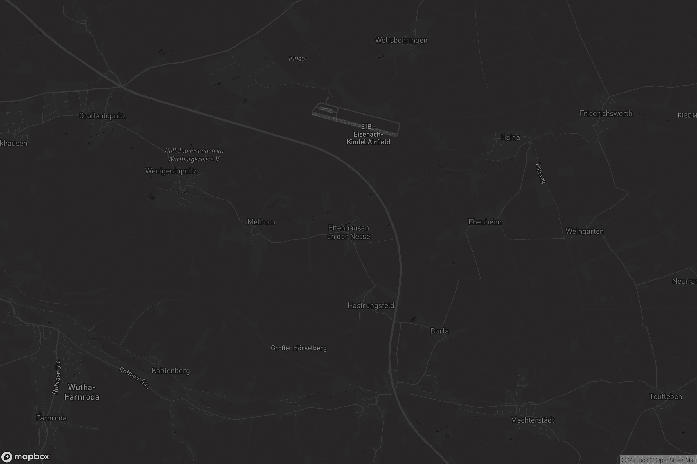 Karte von Ettenhausen an der Nesse