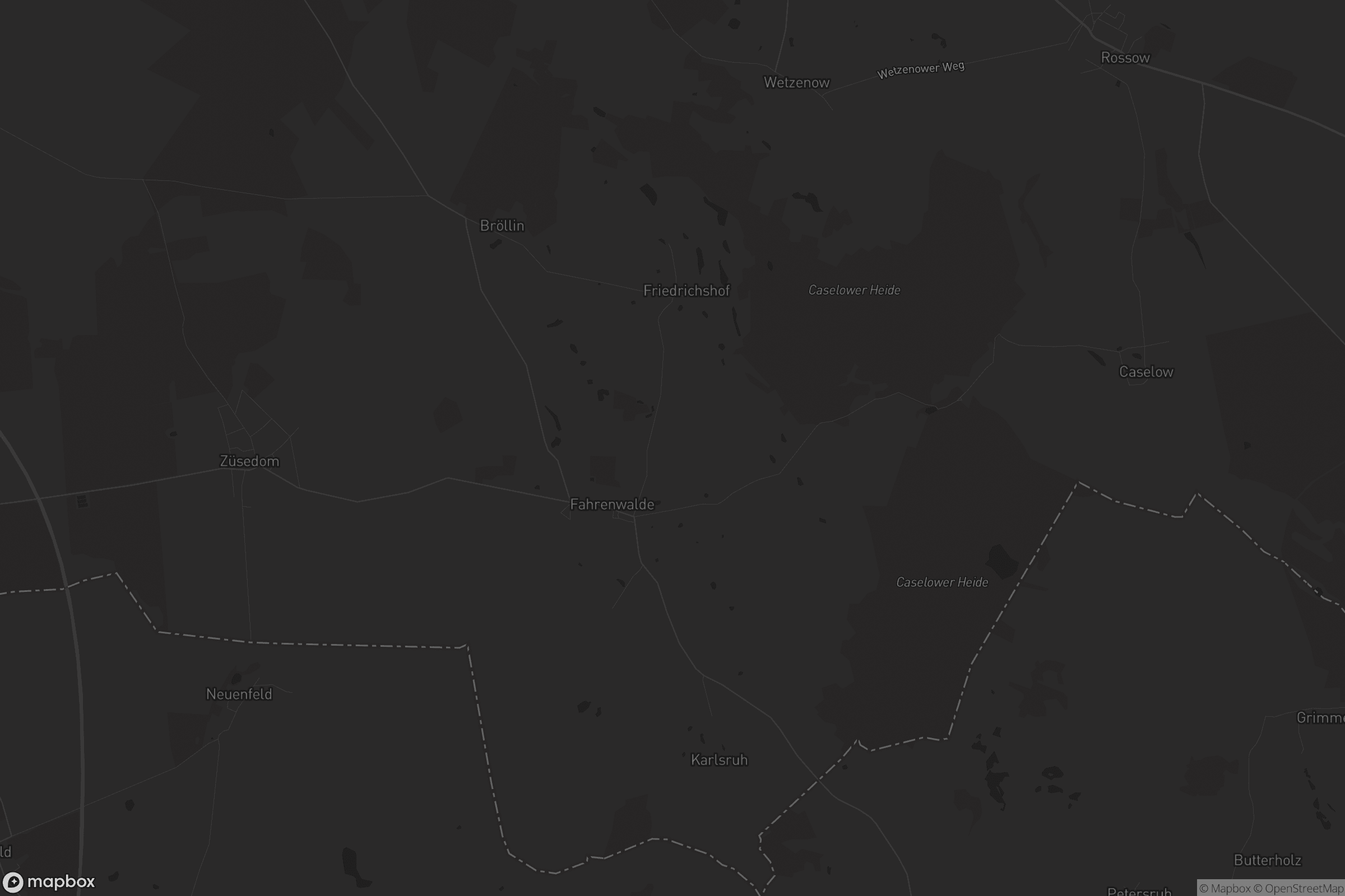 Karte von Fahrenwalde