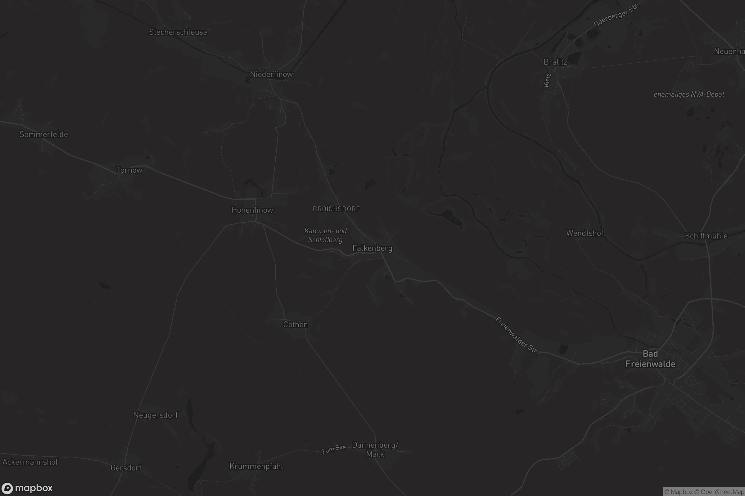 Karte von Falkenberg (Mark)