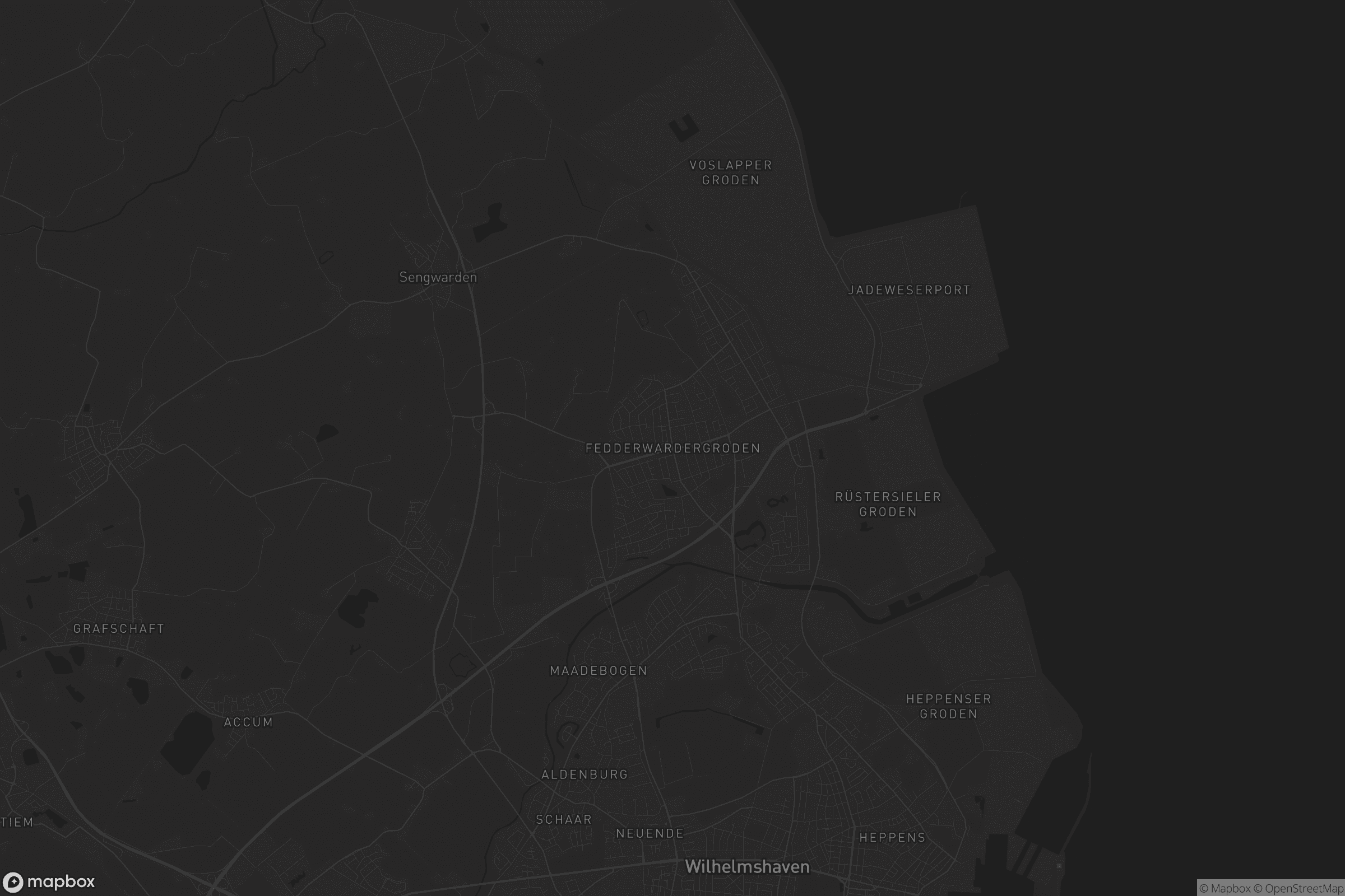 Karte von Fedderwardergroden