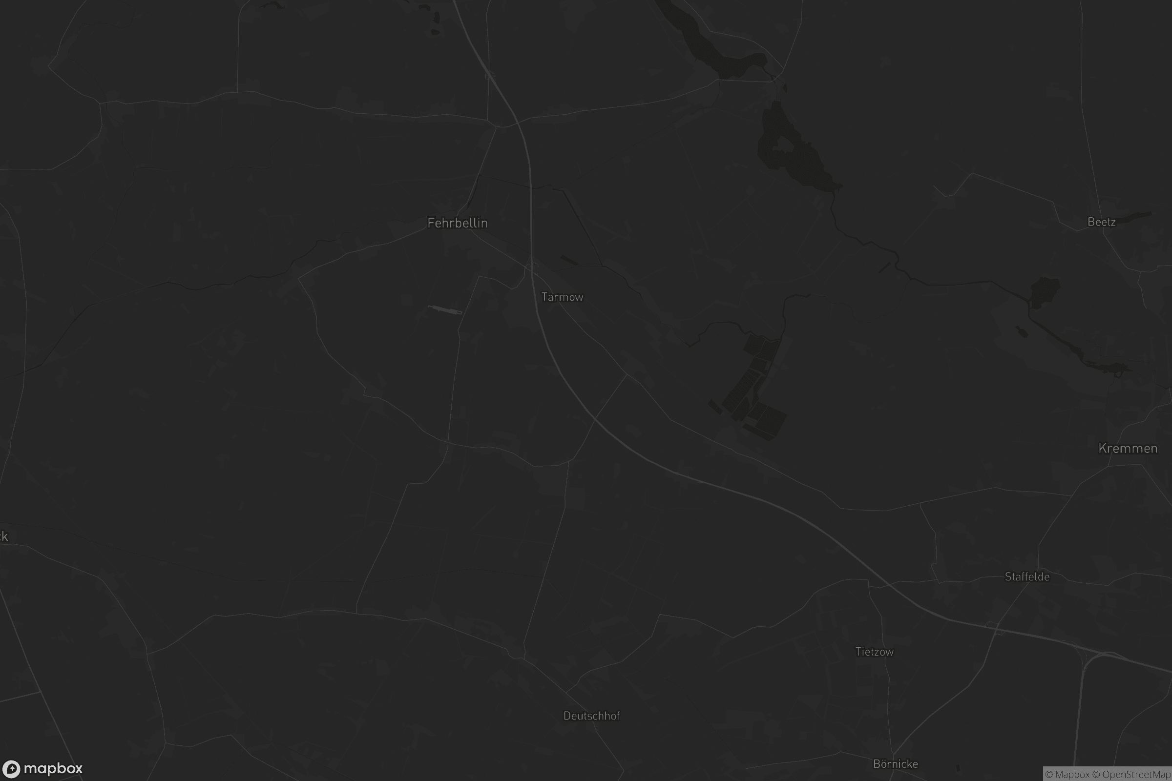 Karte von Fehrbellin