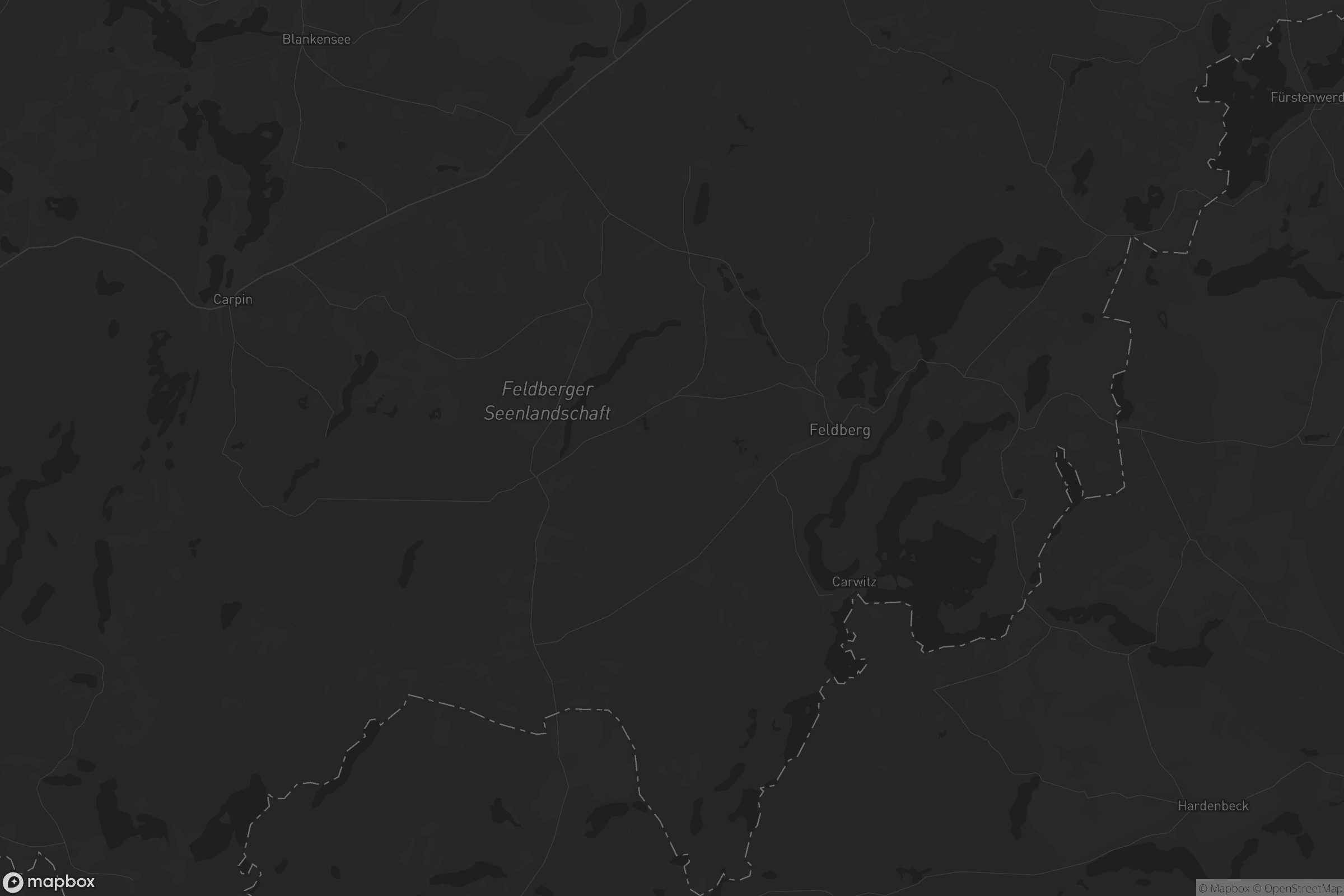 Karte von Feldberger Seenlandschaft