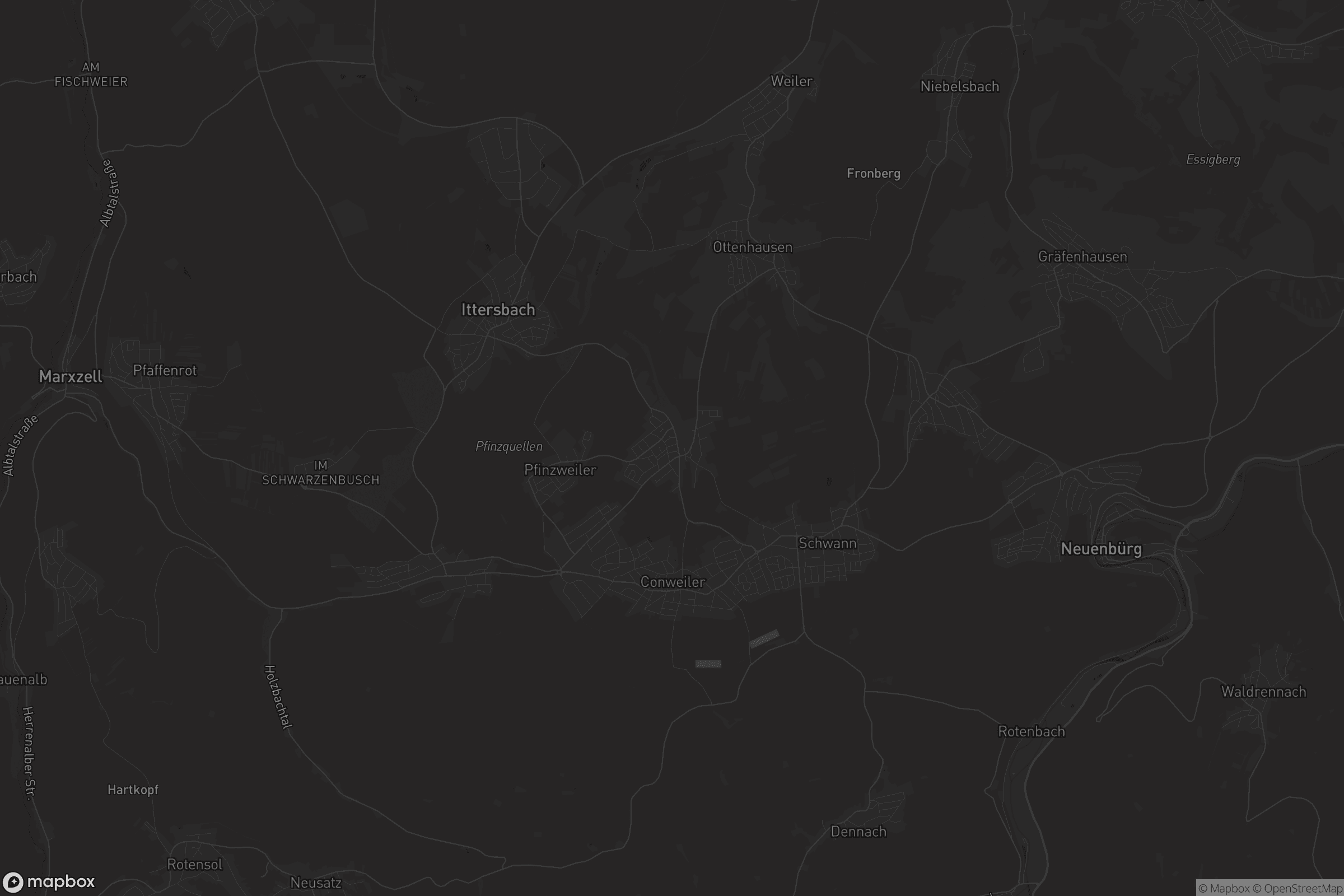 Karte von Feldrennach