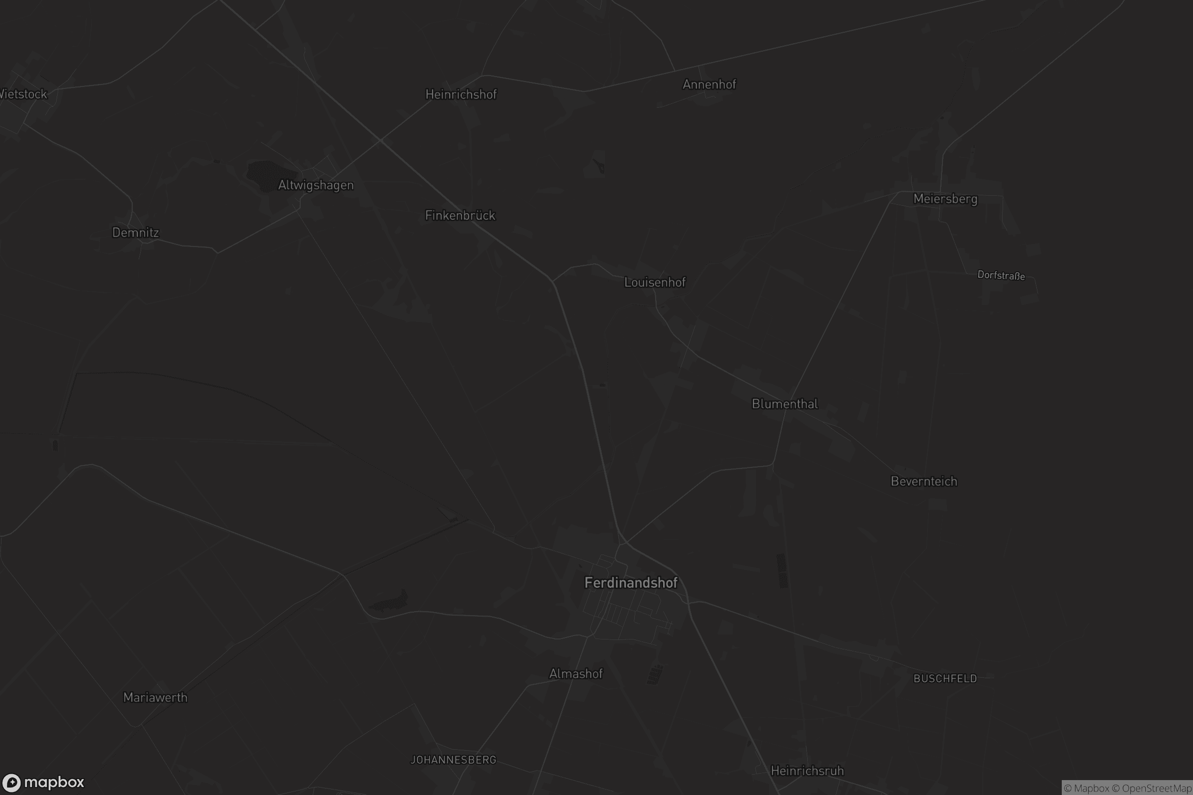 Karte von Ferdinandshof