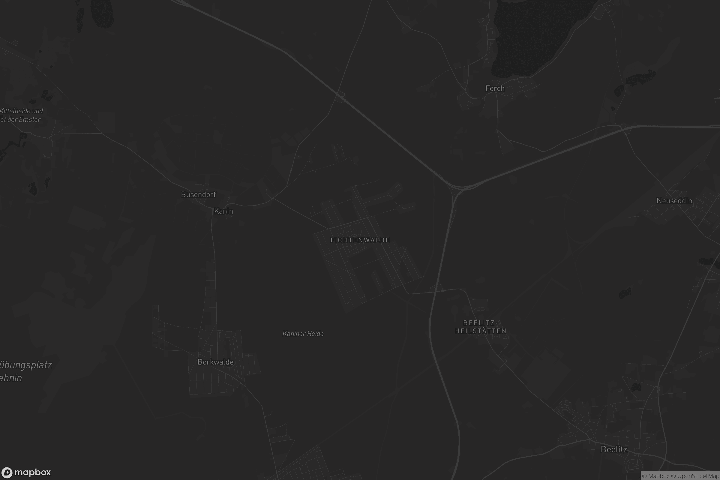 Karte von Fichtenwalde