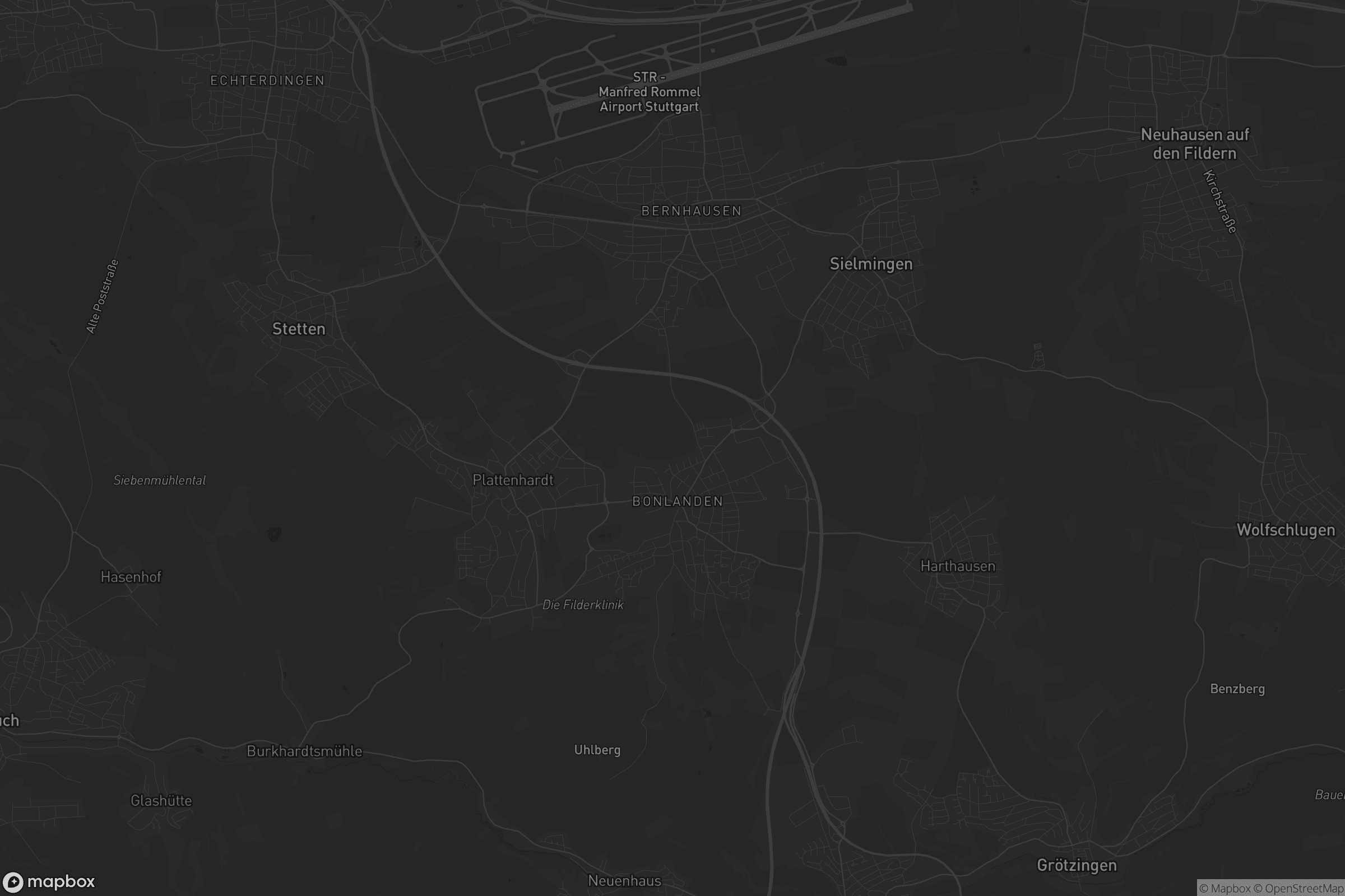 Karte von Filderstadt