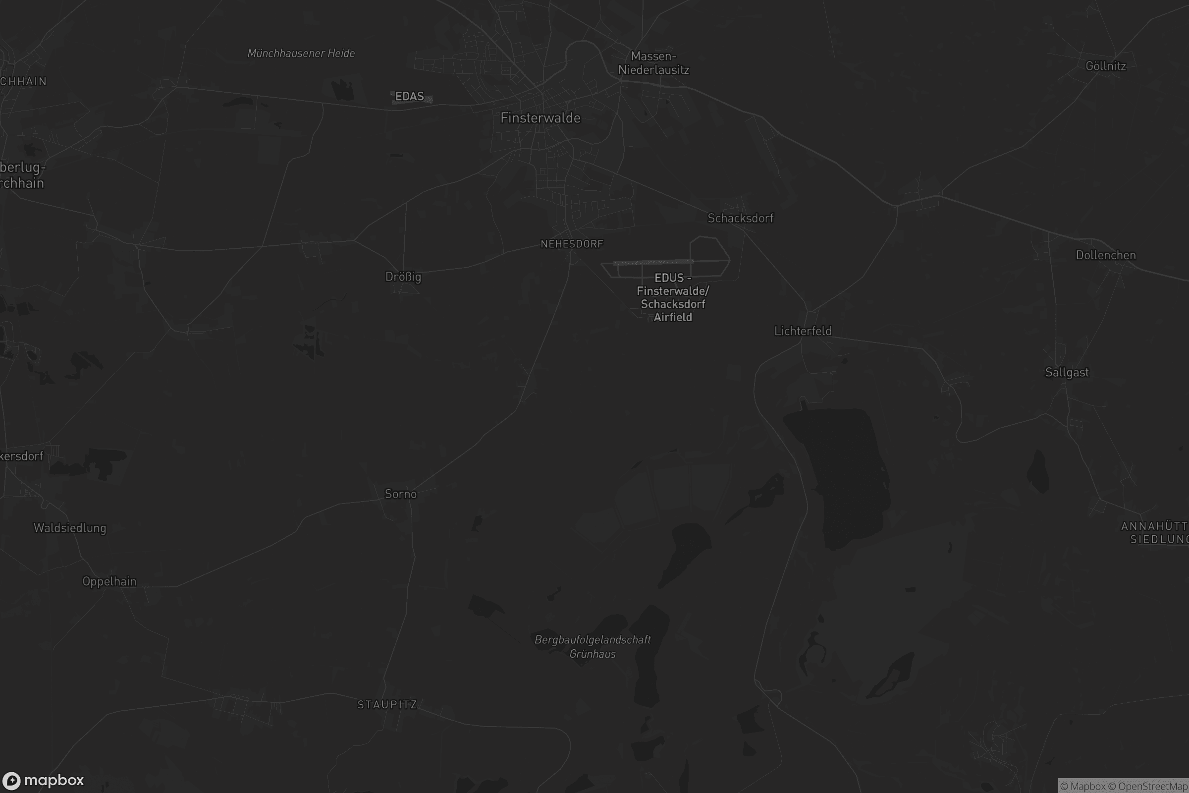 Karte von Finsterwalde