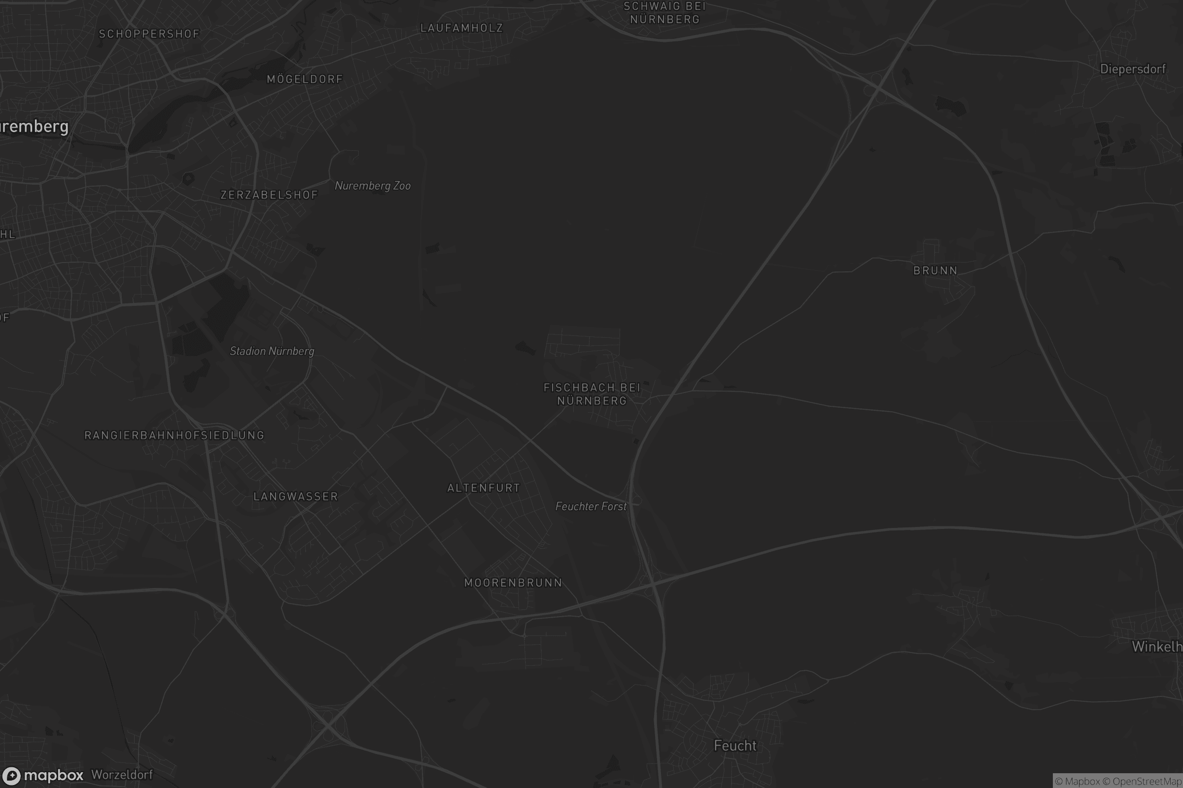 Karte von Fischbach bei Nürnberg