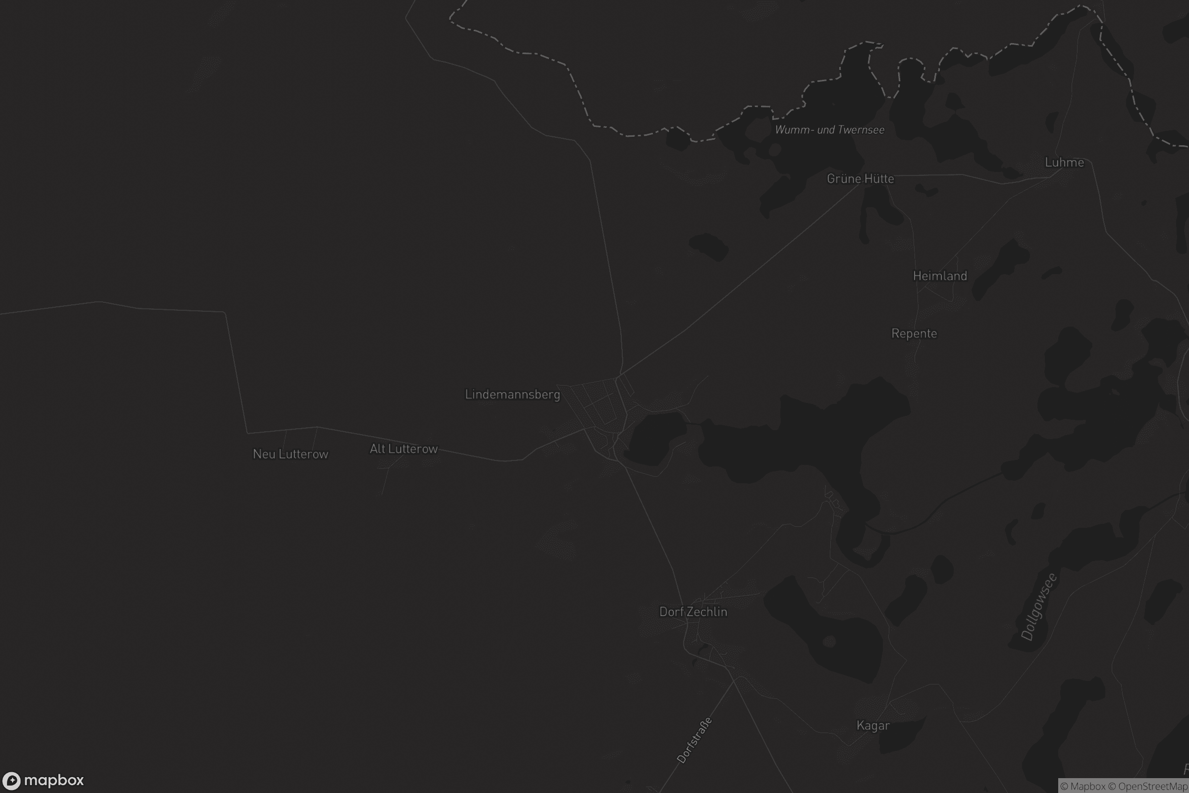 Karte von Flecken Zechlin