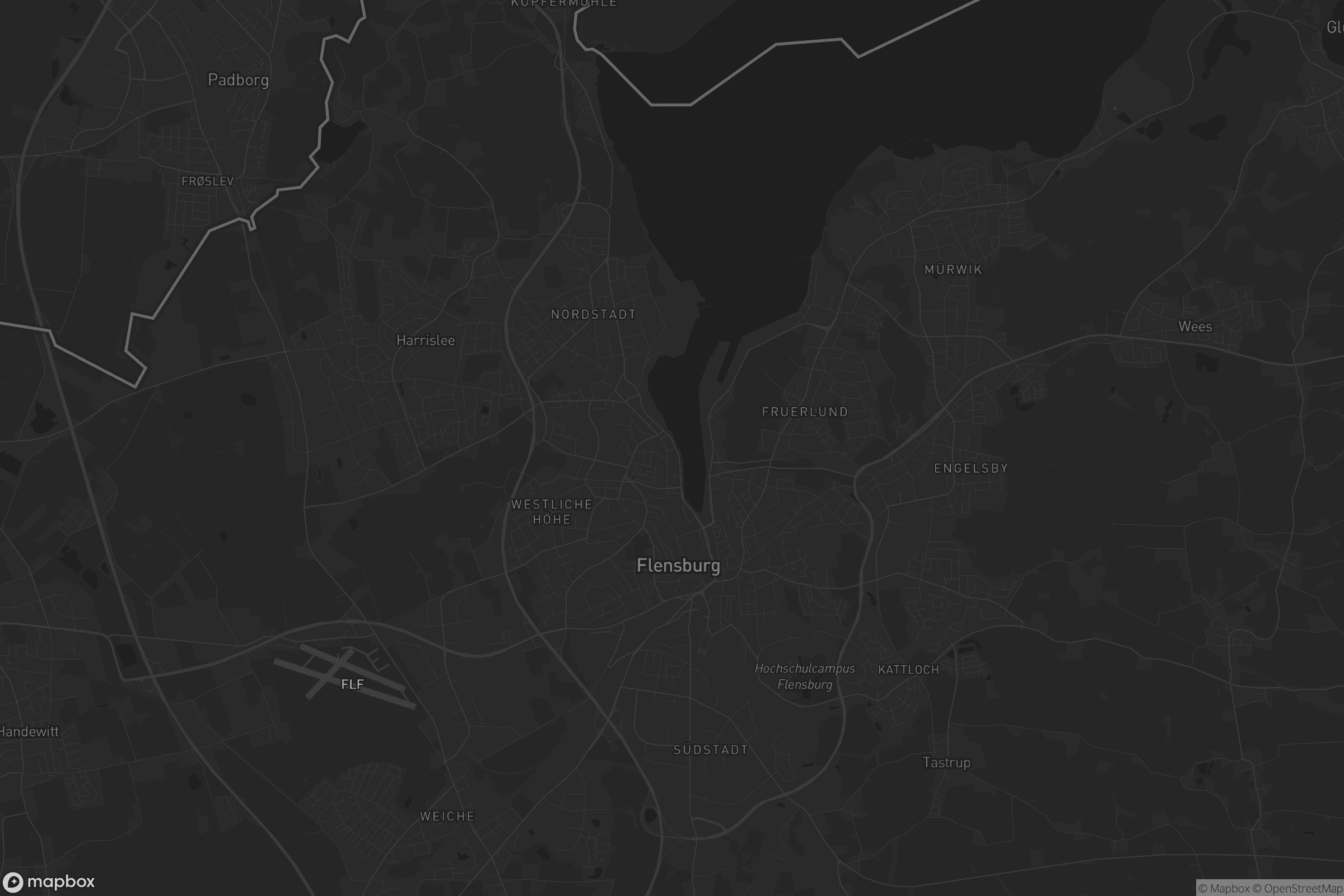 Karte von Flensburg