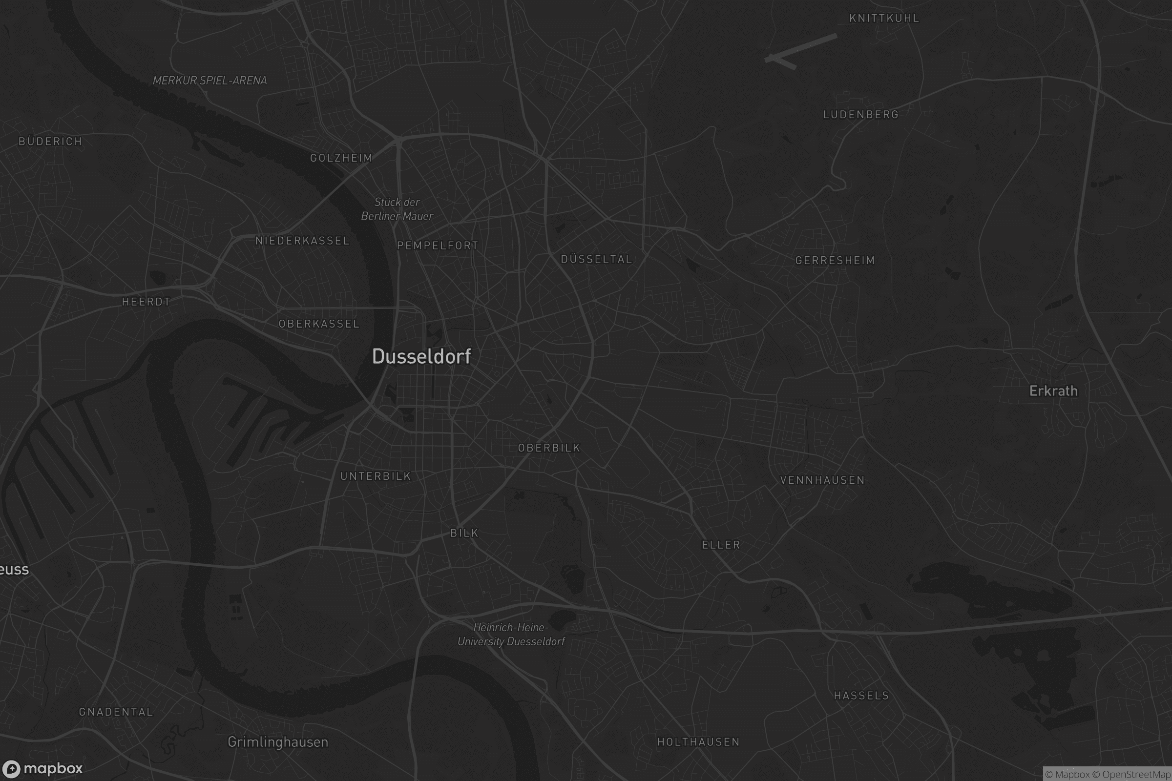 Karte von Flingern Süd