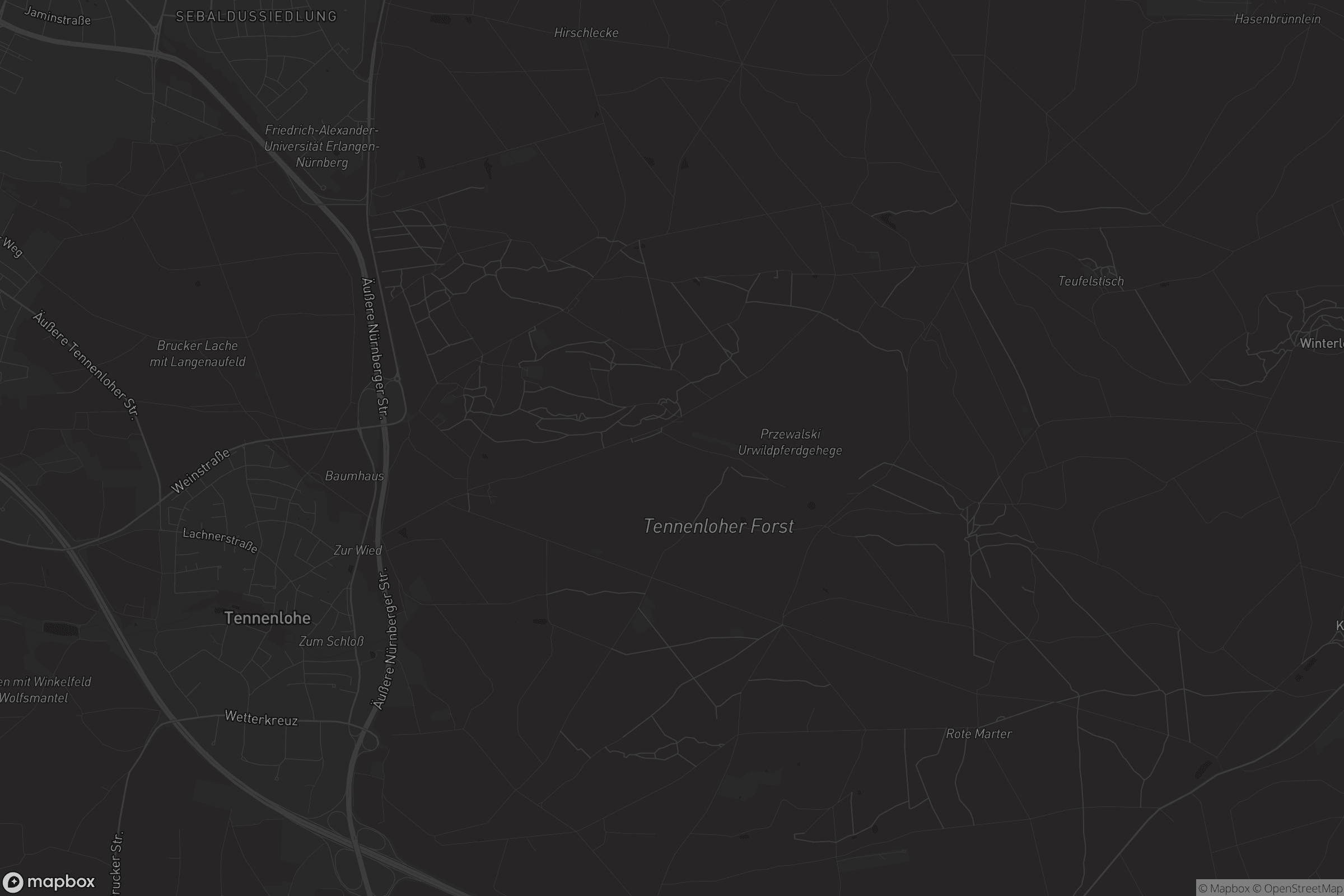 Karte von Forst Tennenlohe