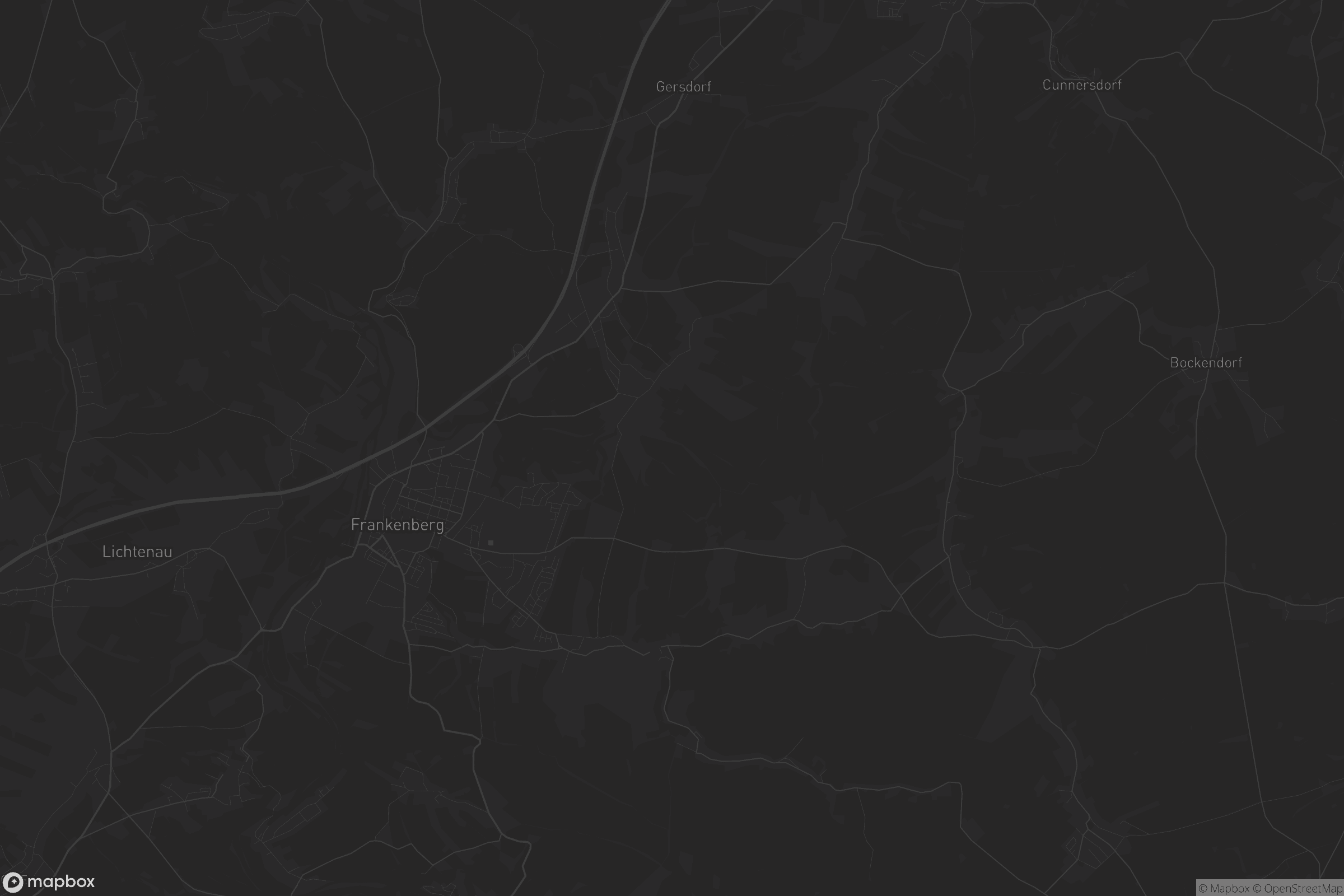 Karte von Frankenberg/Sachsen