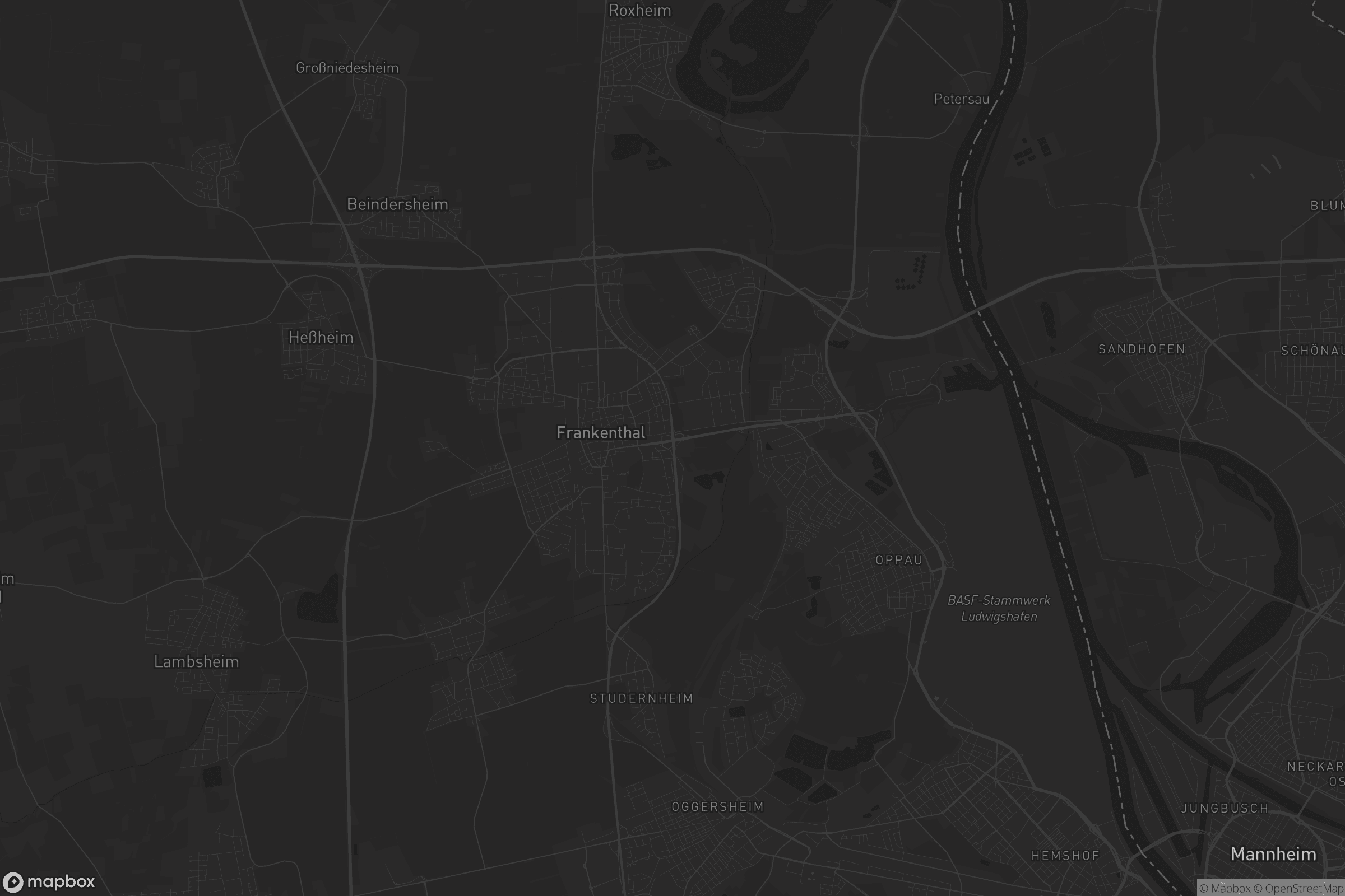 Karte von Frankenthal (Pfalz)