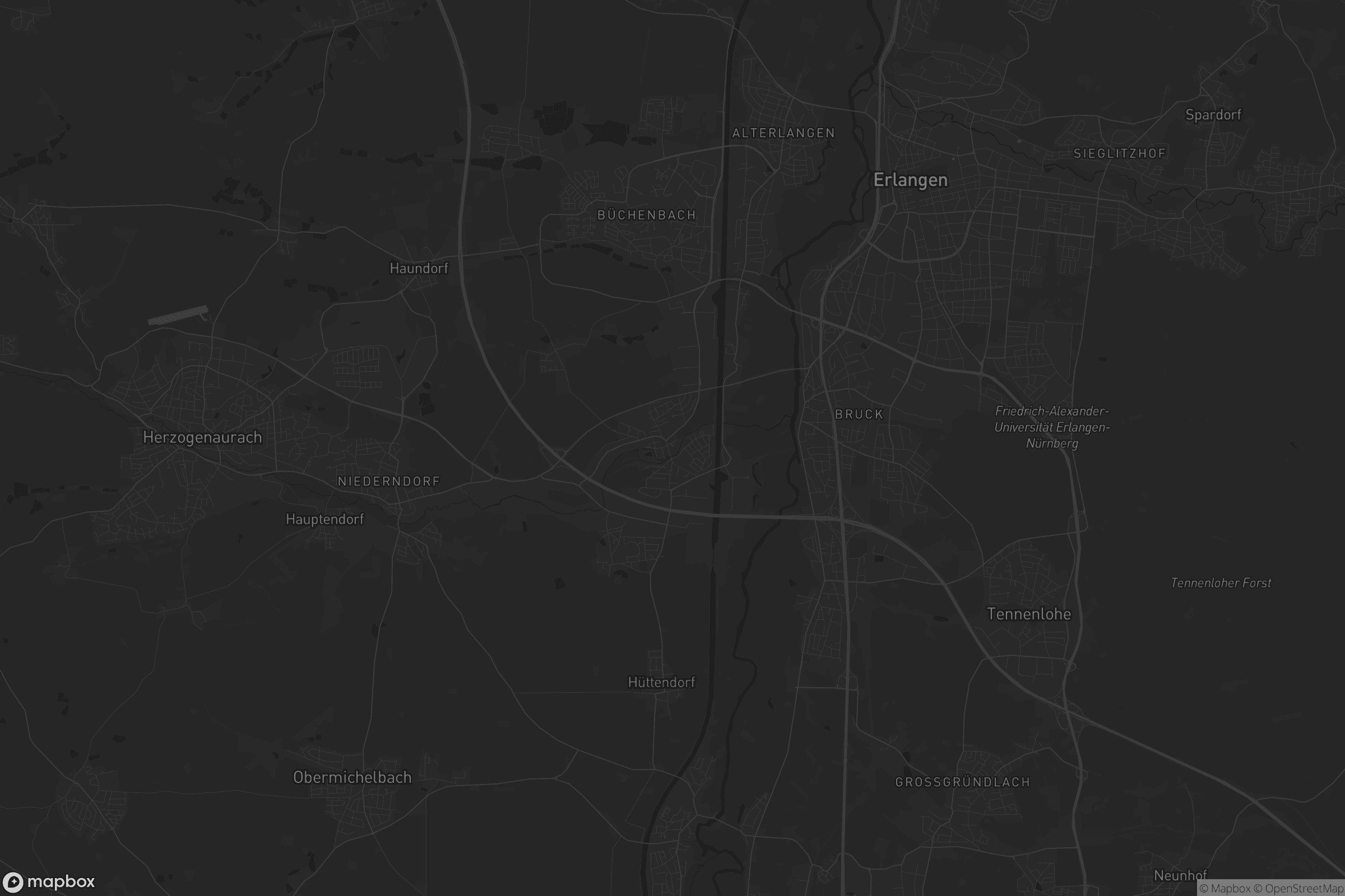 Karte von Frauenaurach