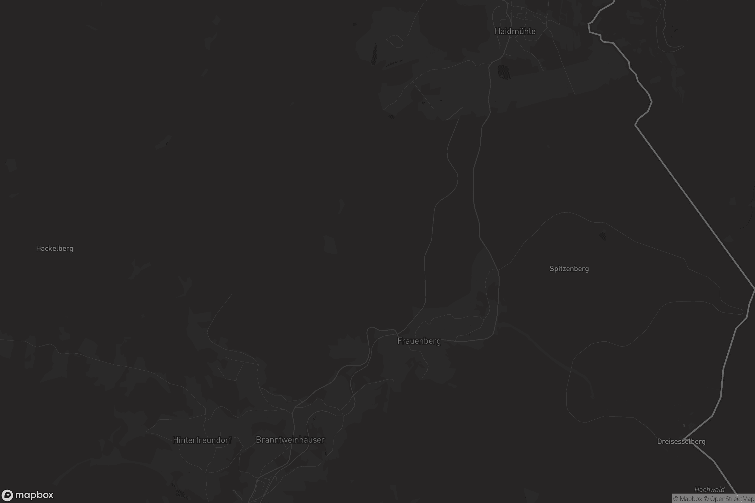 Karte von Frauenberger und Duschlberger Wald