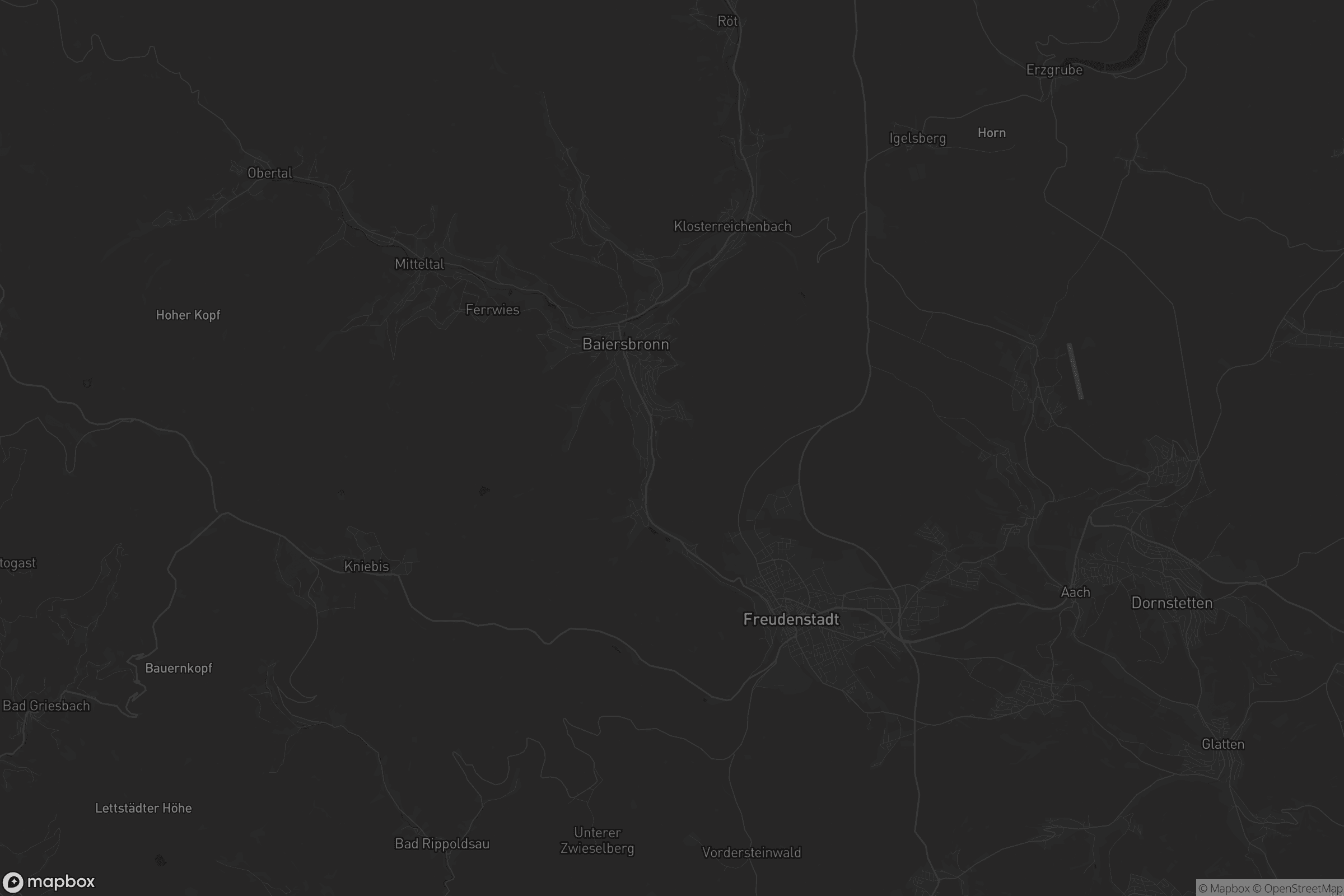 Karte von Freudenstadt