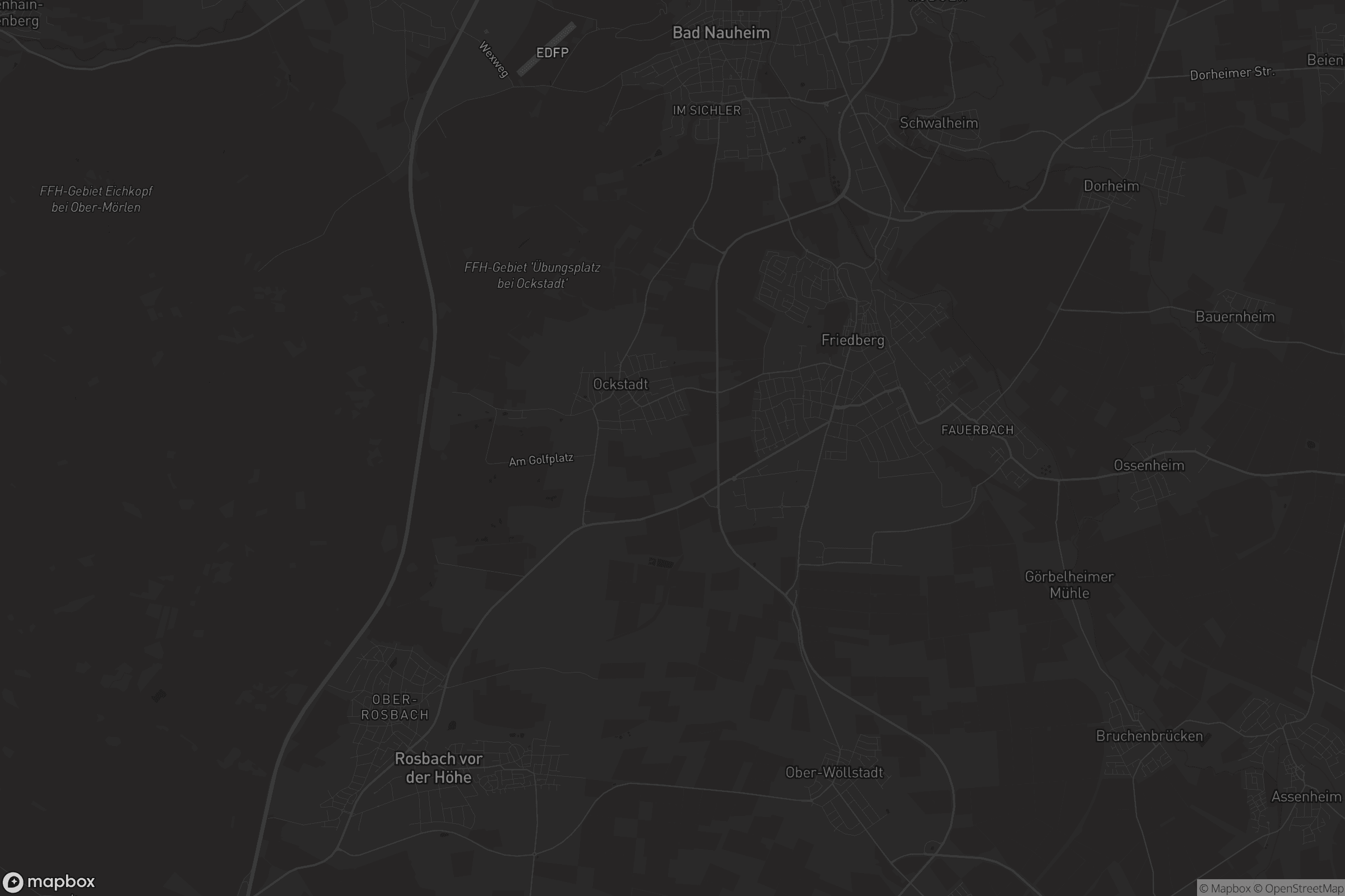 Karte von Friedberg (Hessen)