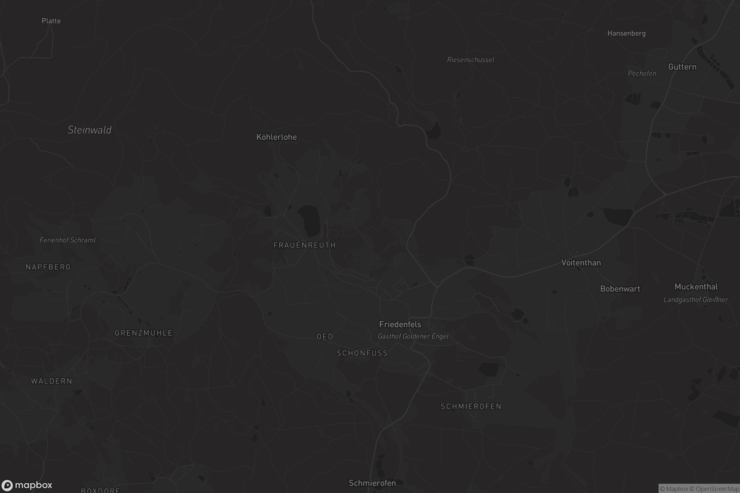 Karte von Friedenfels