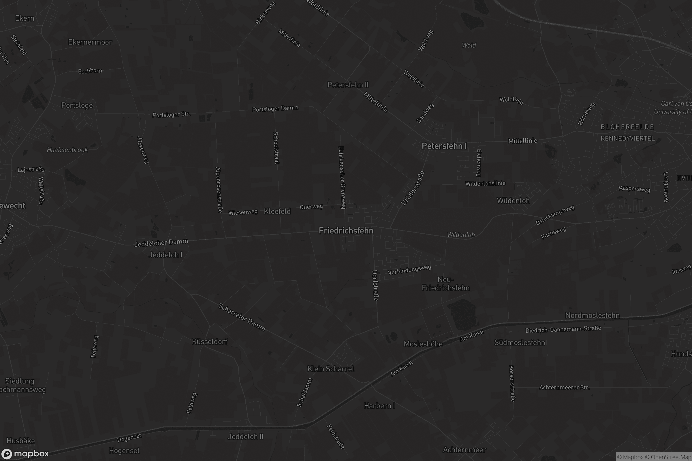 Karte von Friedrichsfehn