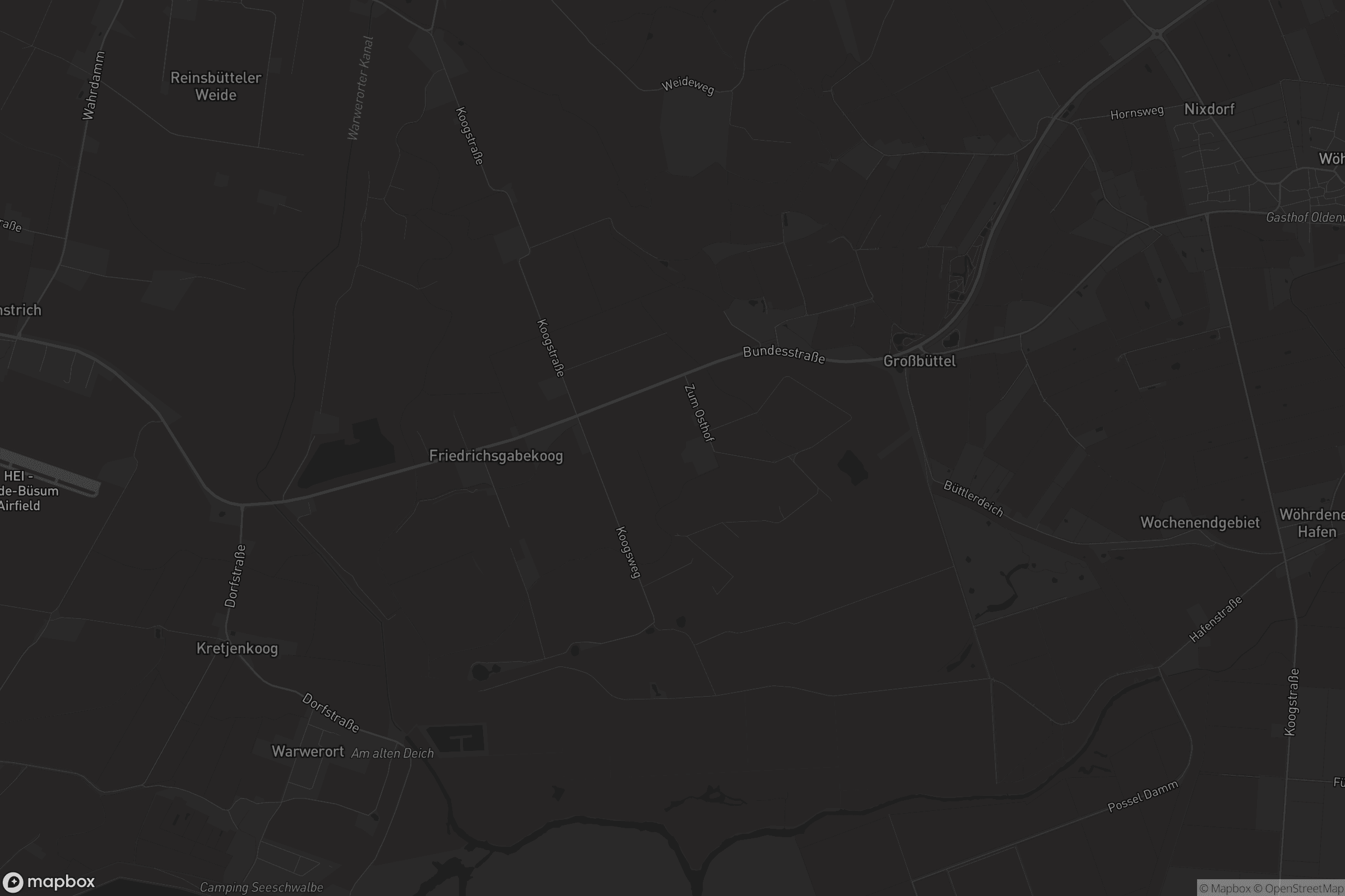 Karte von Friedrichsgabekoog