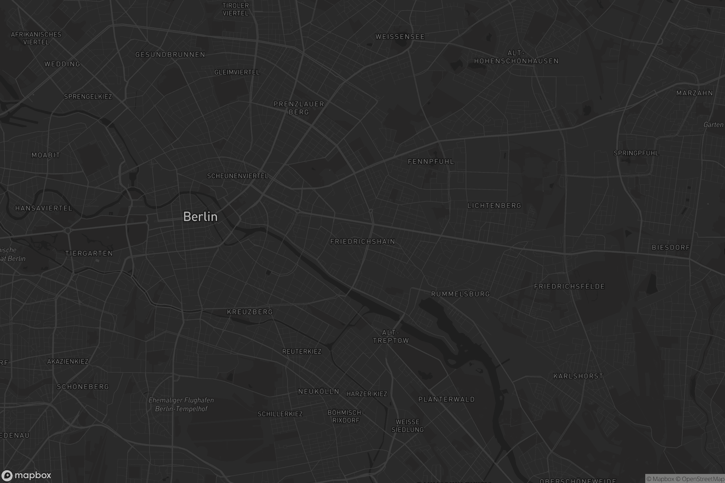 Karte von Friedrichshain