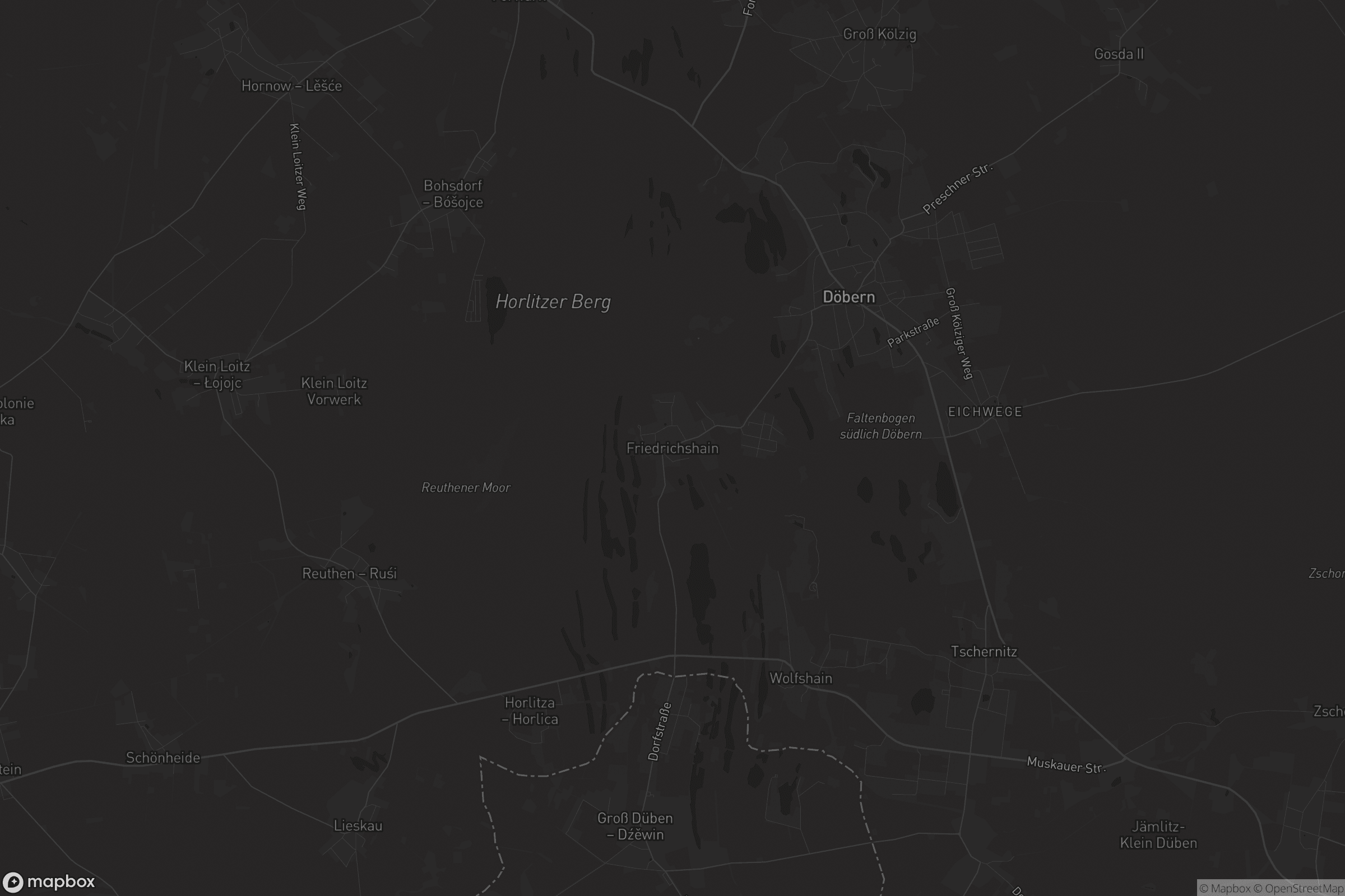 Karte von Friedrichshain - Frycowy Gaj