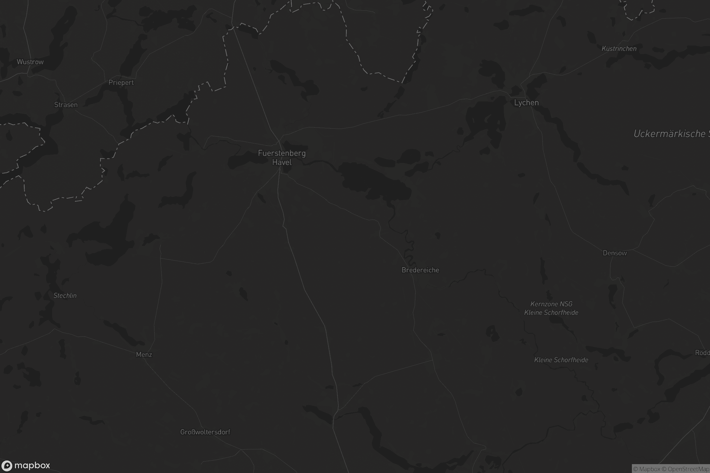 Karte von Fürstenberg/Havel