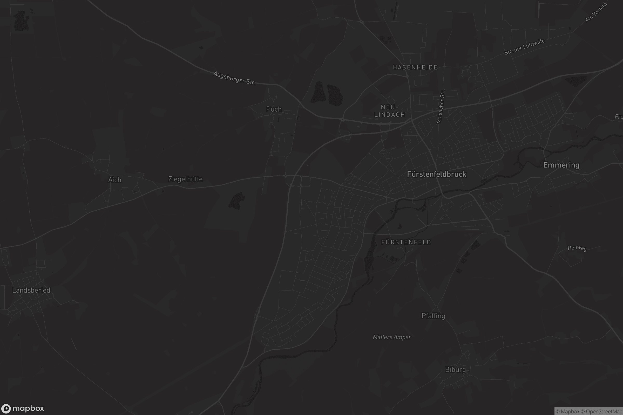 Karte von Fürstenfeldbruck