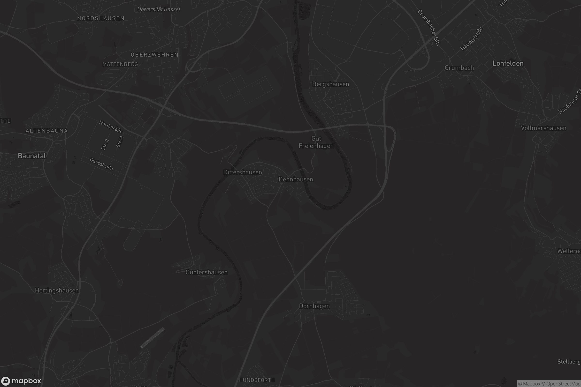 Karte von Fuldabrück