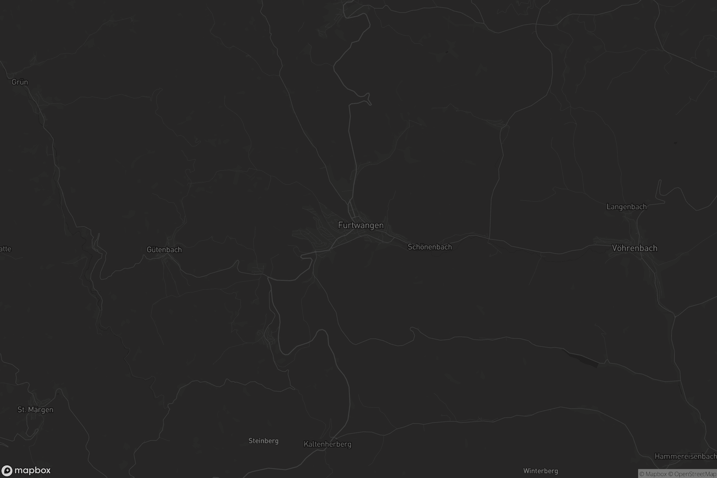 Karte von Furtwangen im Schwarzwald