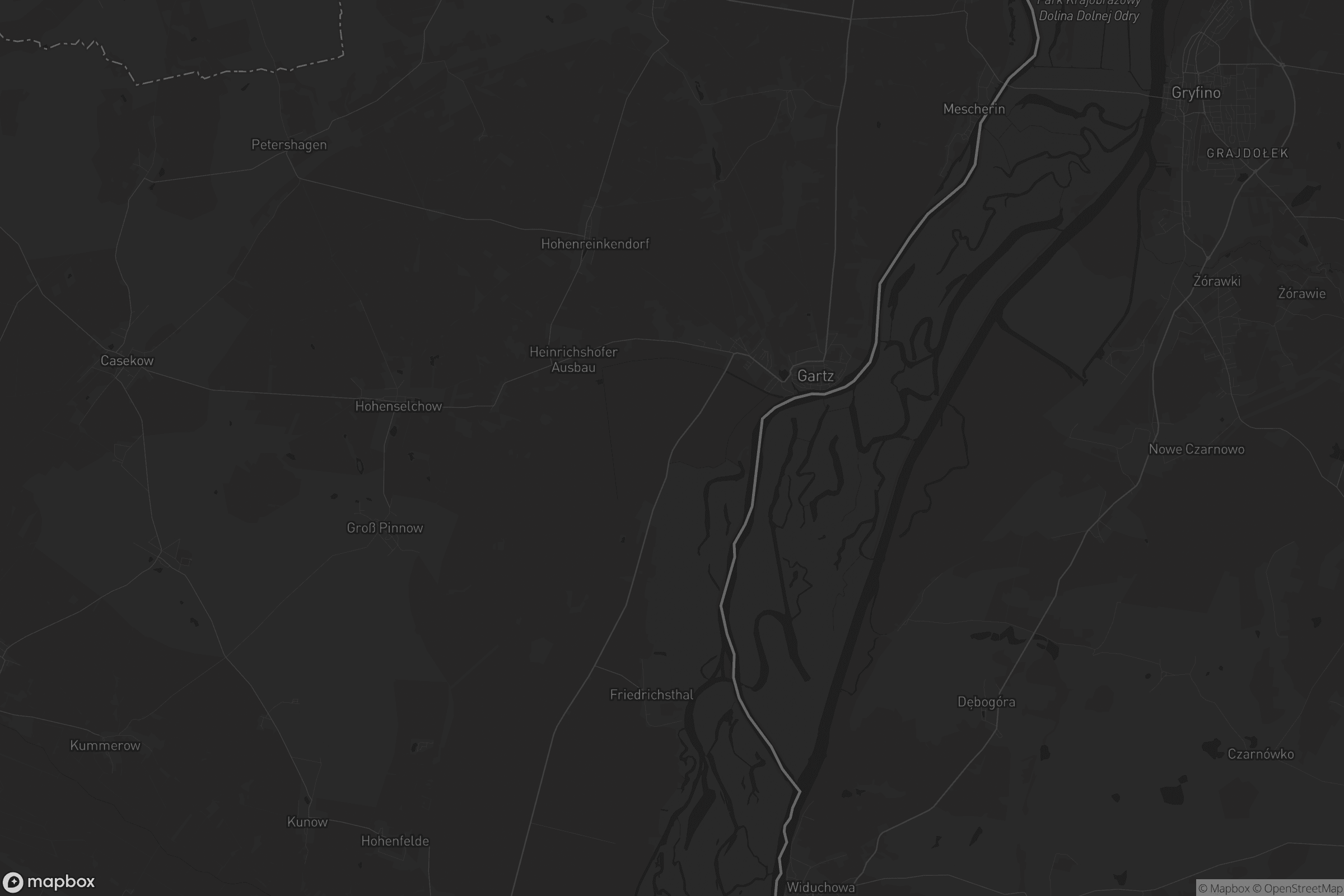 Karte von Gartz (Oder)