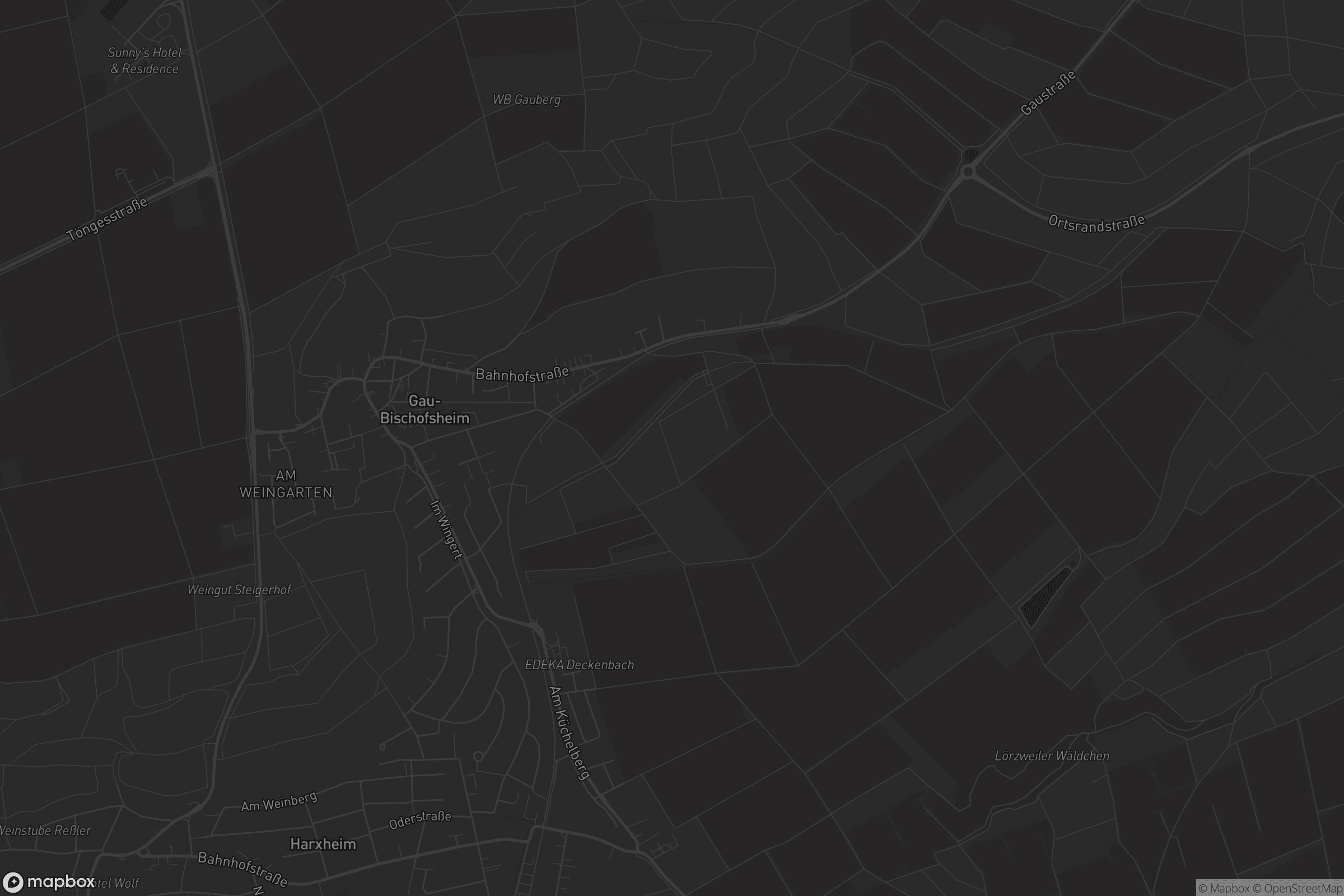 Karte von Gau-Bischofsheim