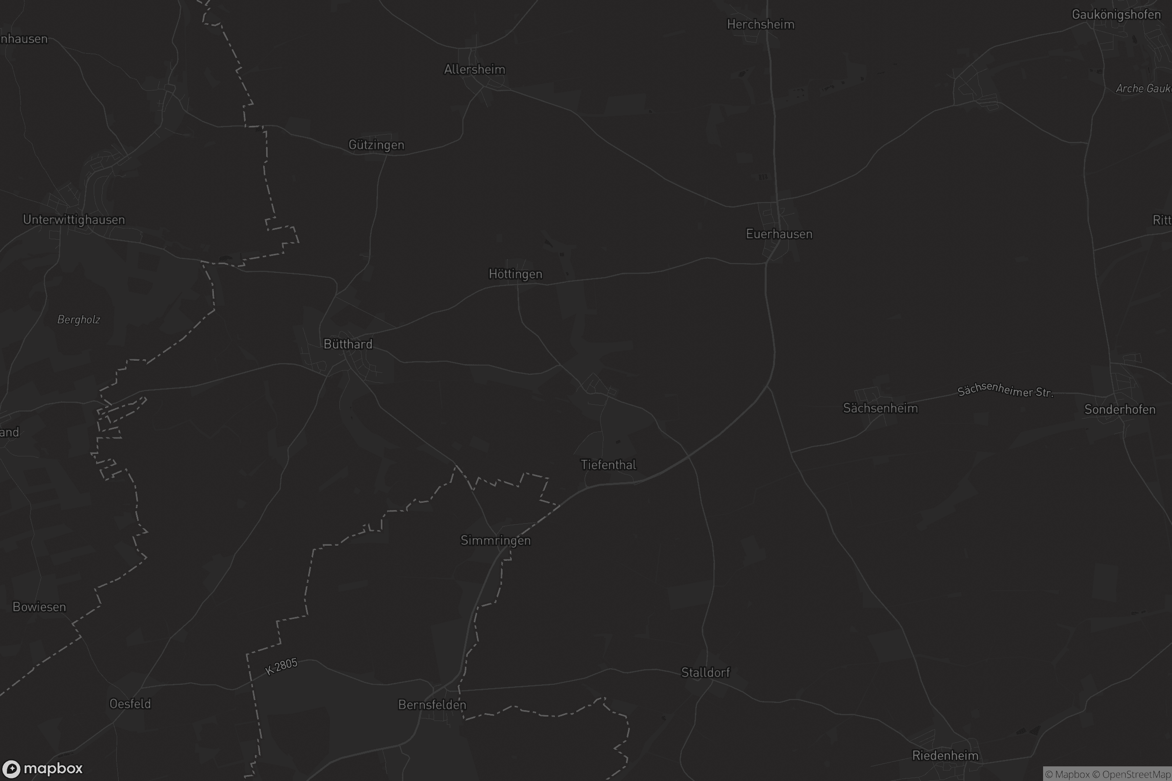 Karte von Gaurettersheim