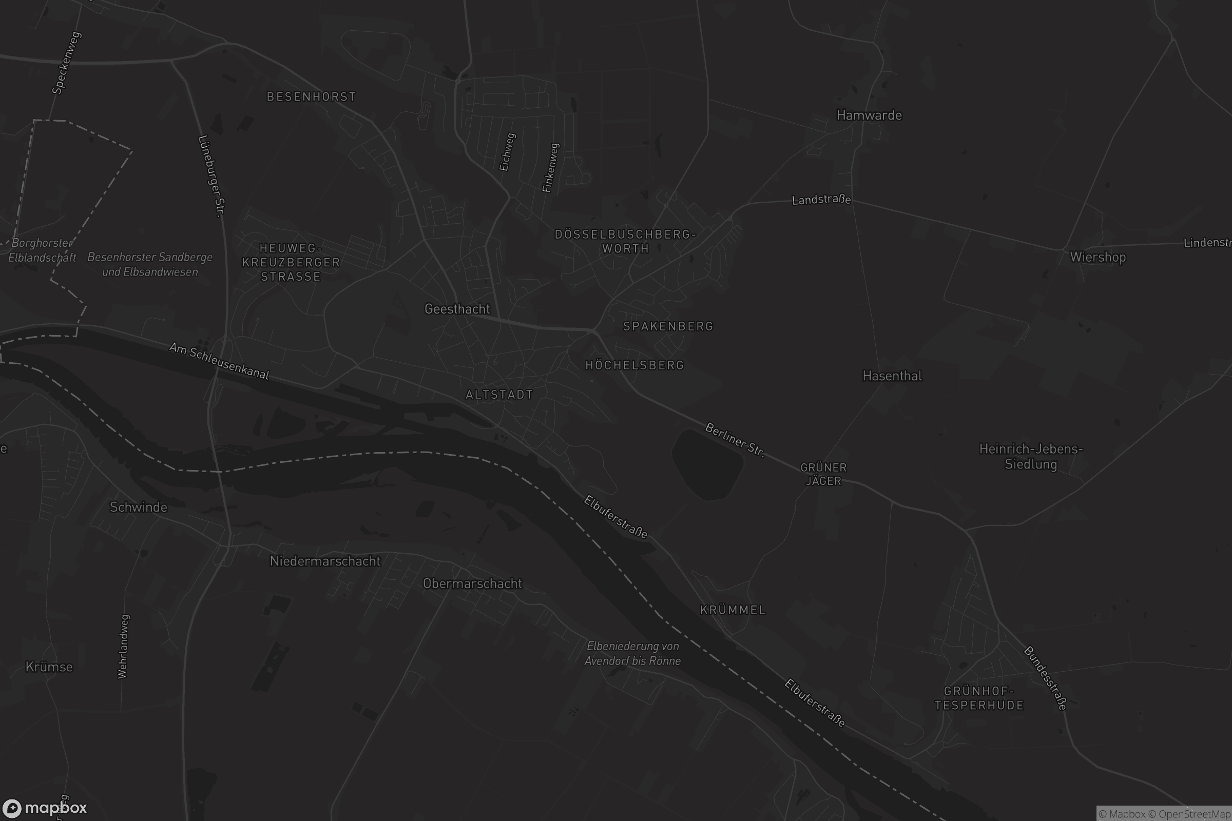 Karte von Geesthacht