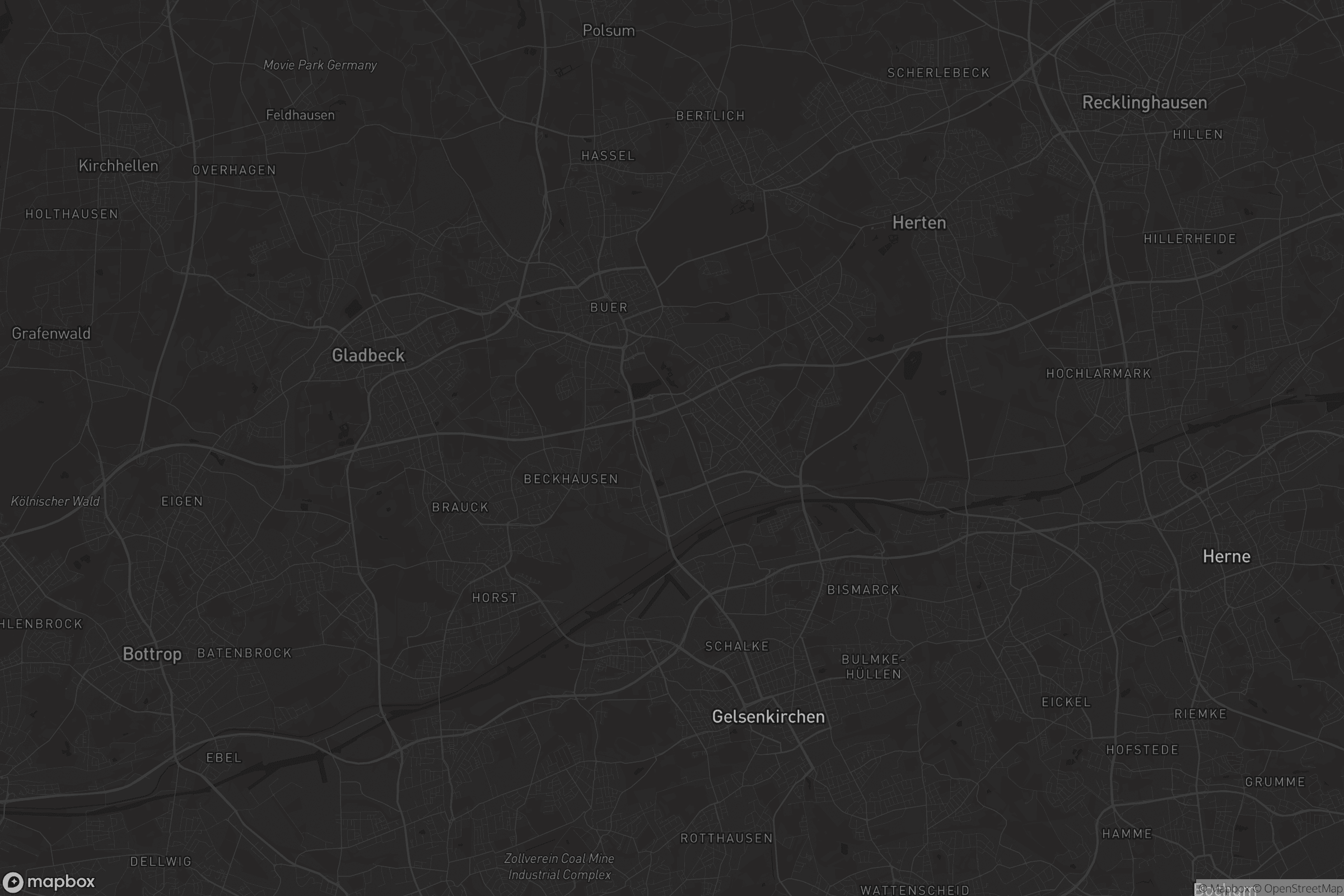 Karte von Gelsenkirchen