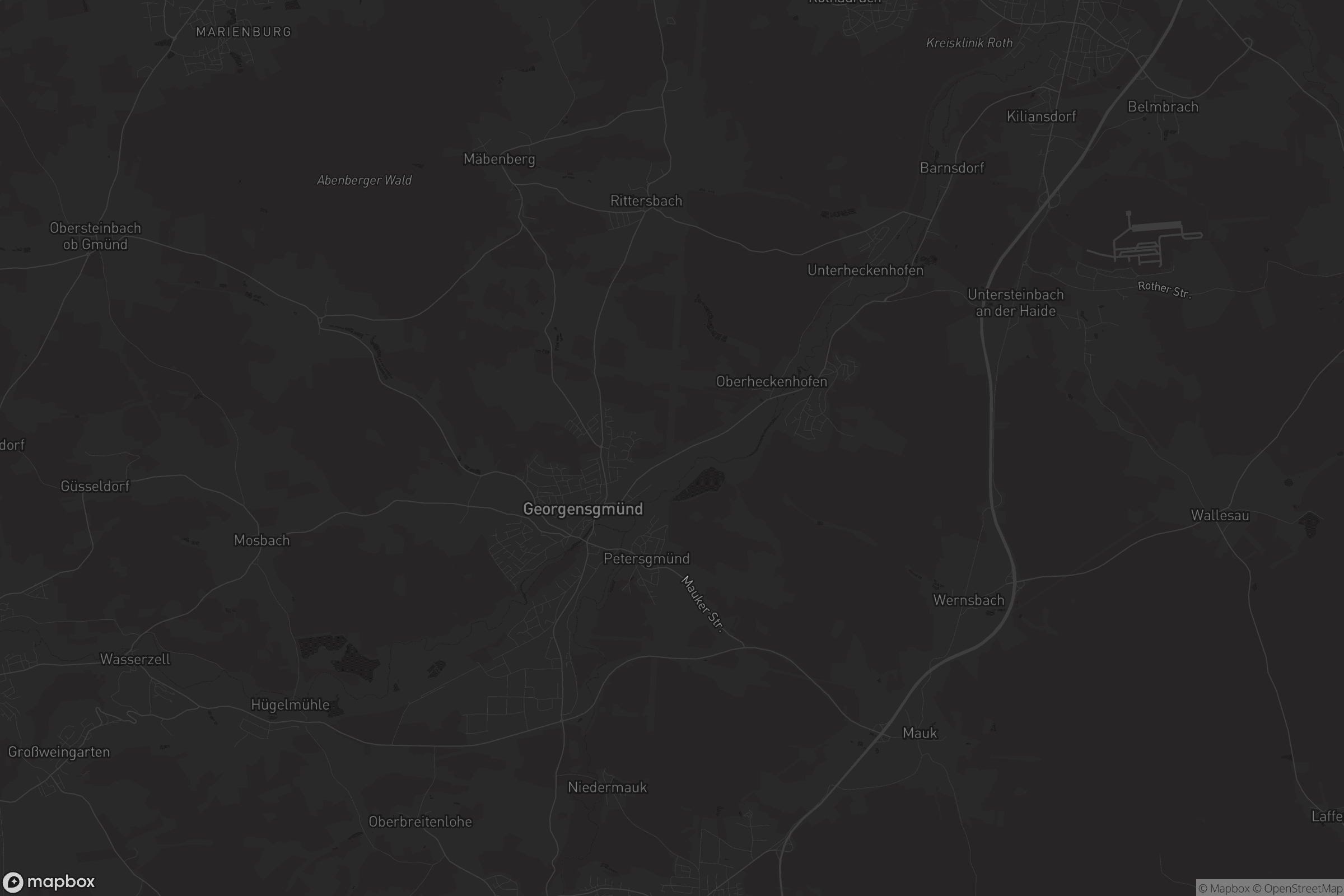 Karte von Georgensgmünd