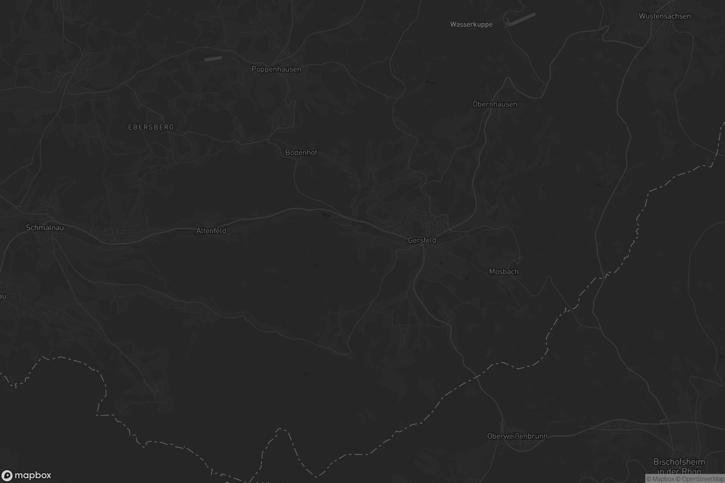 Karte von Gersfeld (Rhön)