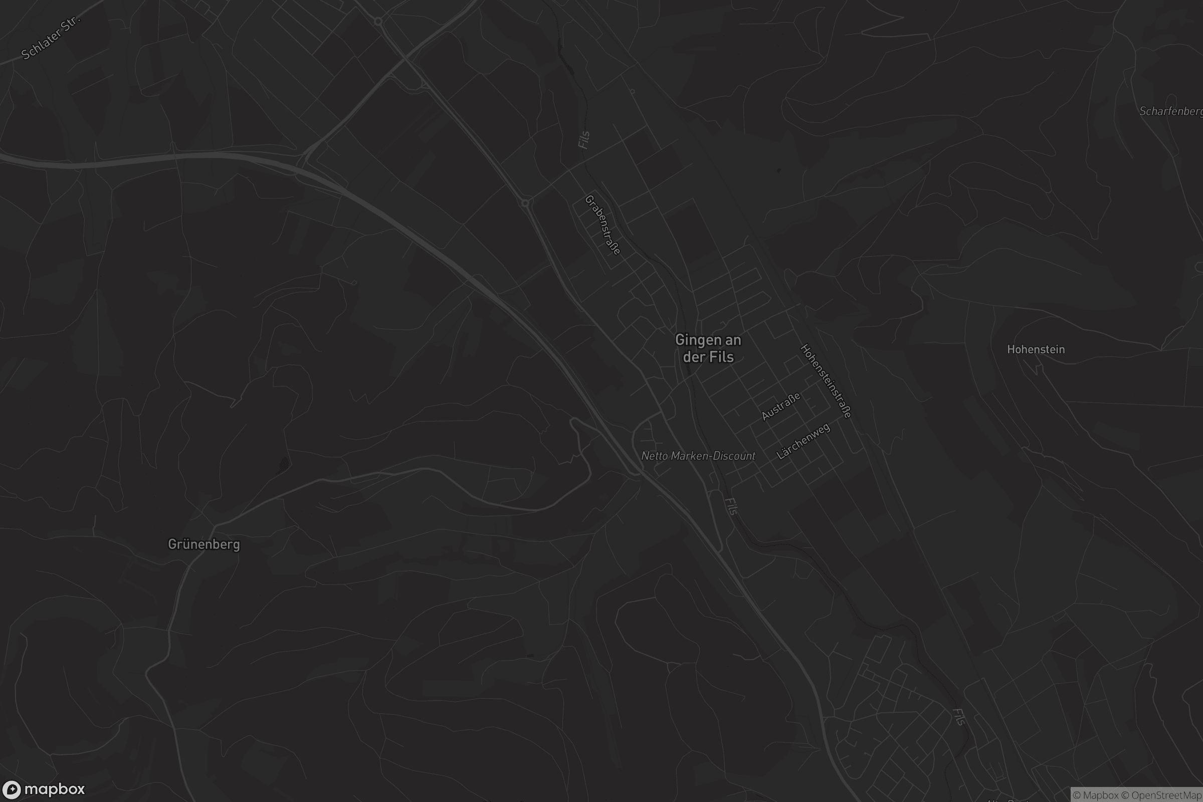 Karte von Gingen an der Fils