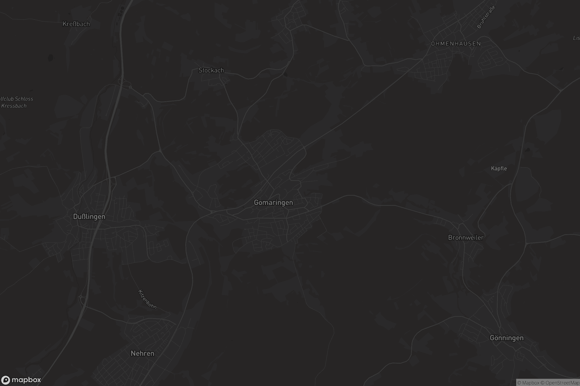 Karte von Gomaringen