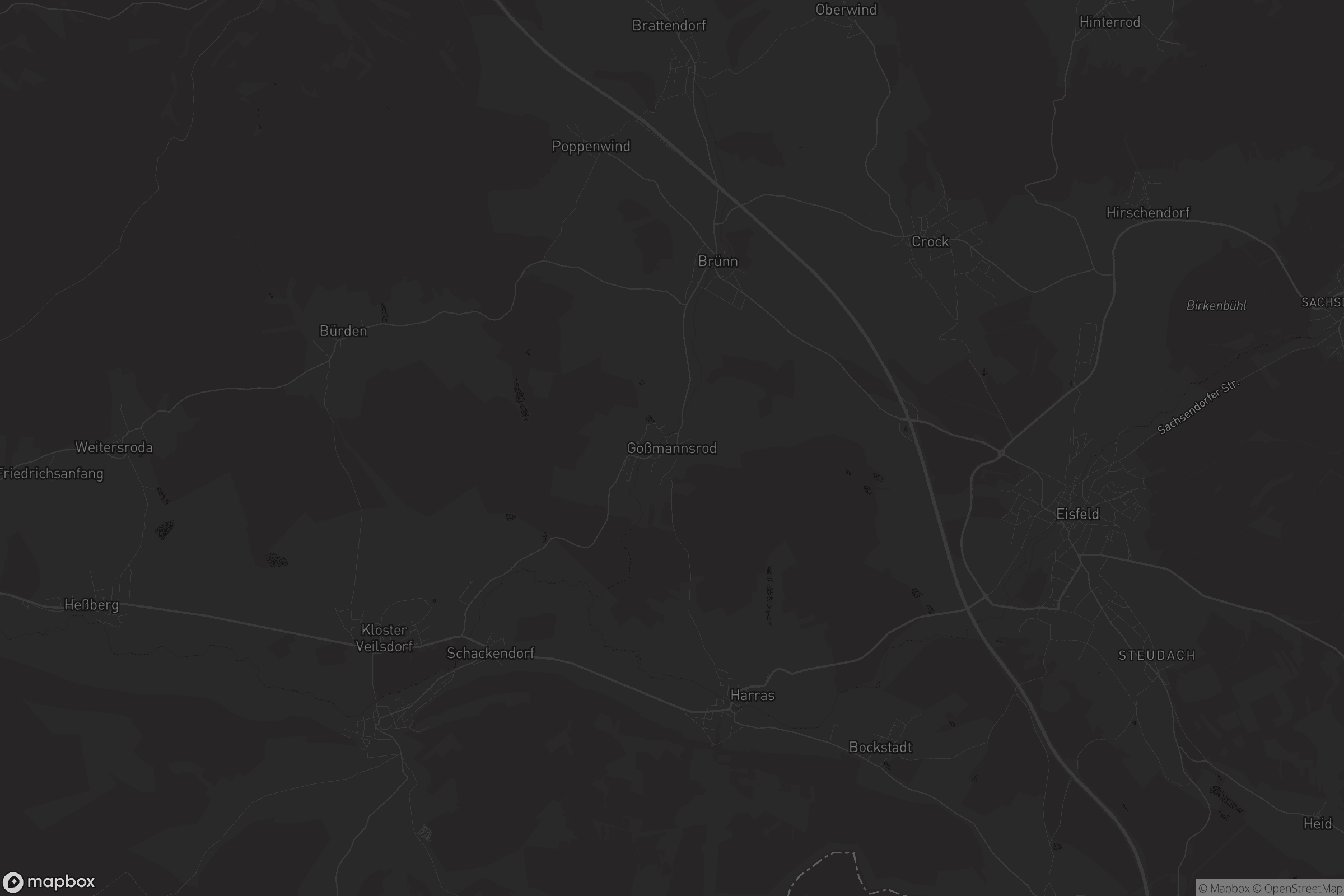 Karte von Goßmannsrod