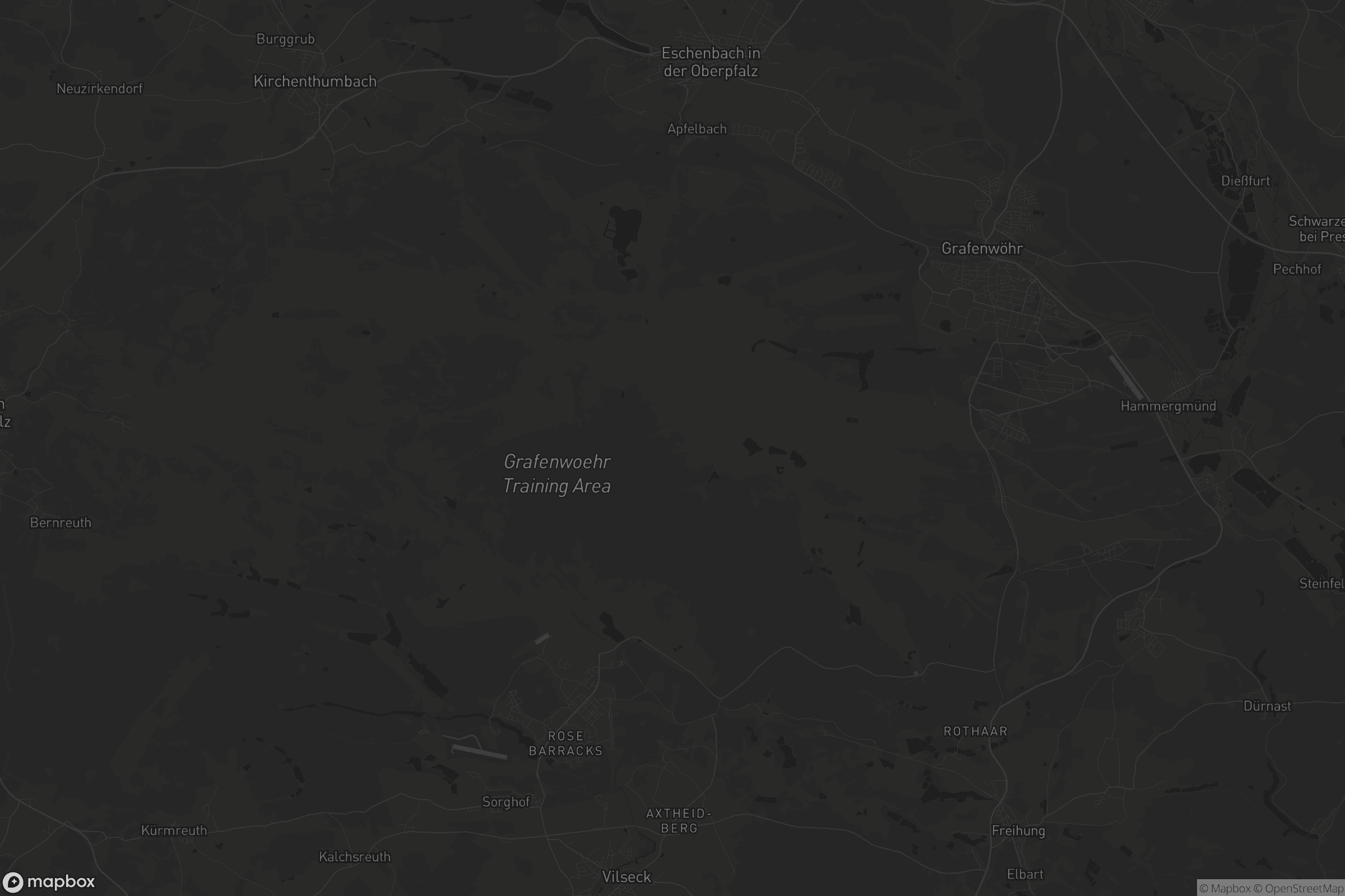 Karte von Grafenwöhr