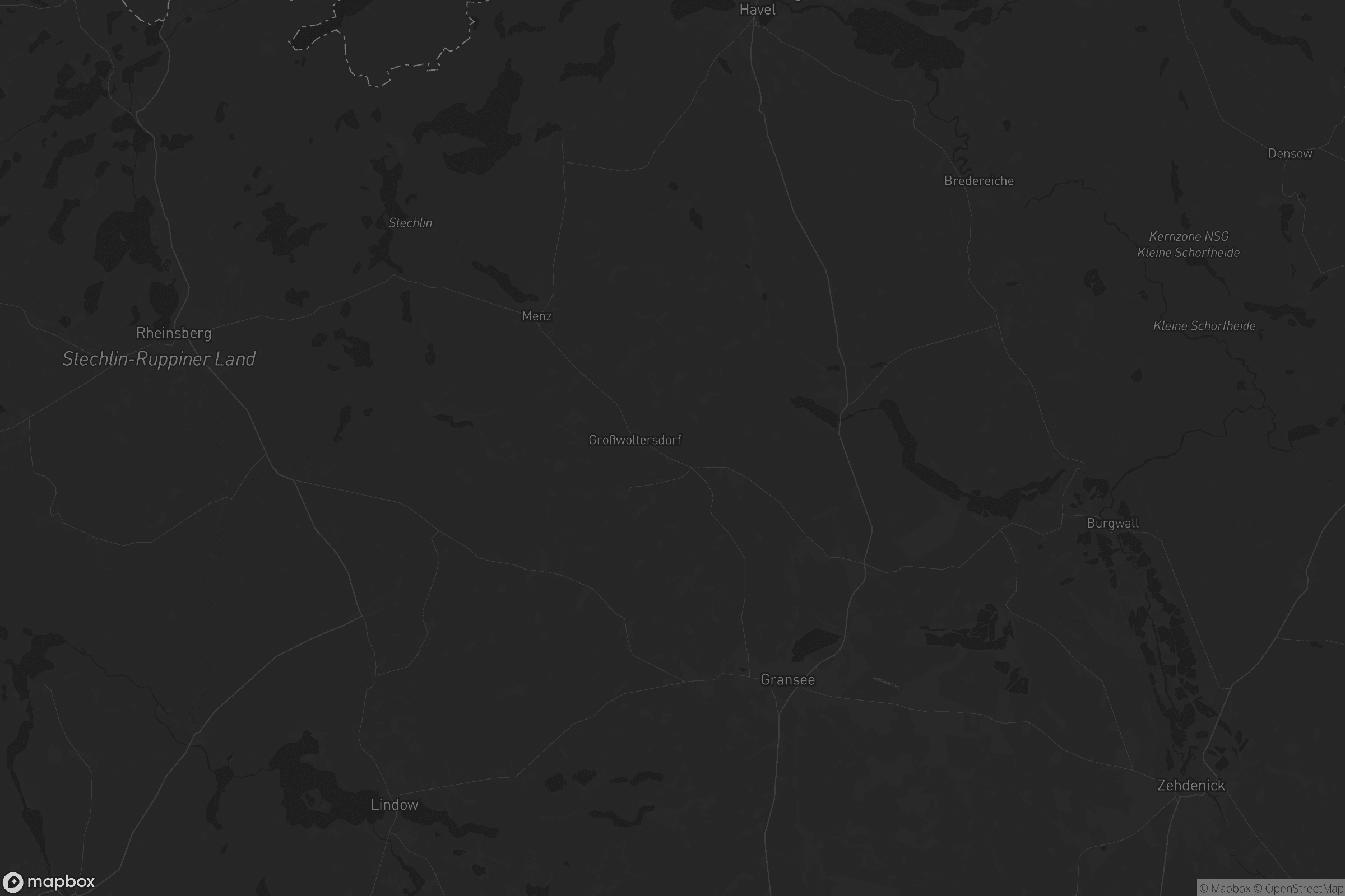 Karte von Gransee und Gemeinden